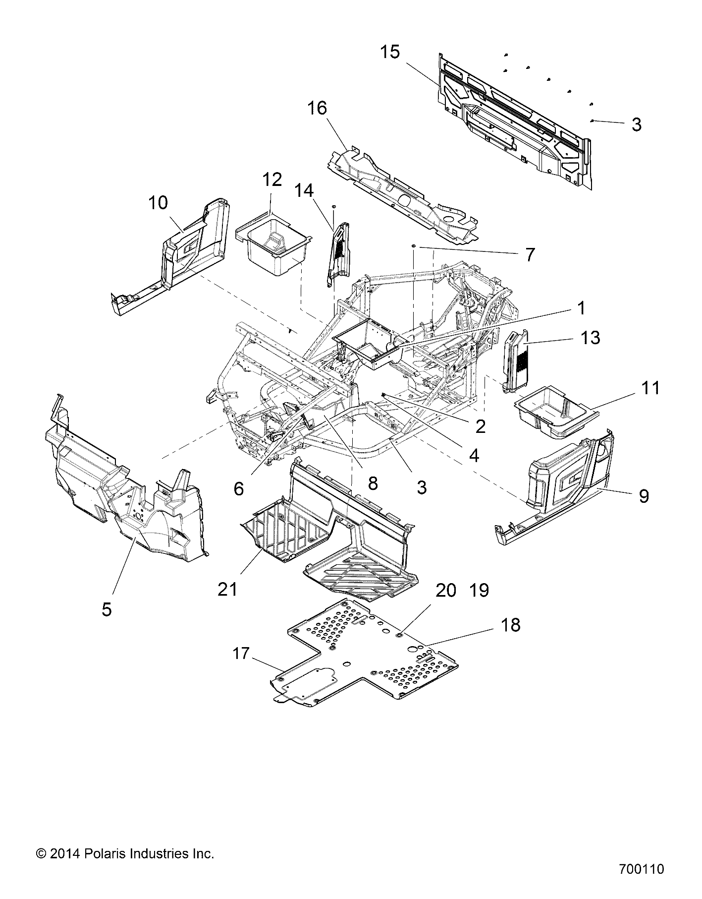 BODY, FLOOR and FENDERS - R15RTAD1FA (700110)