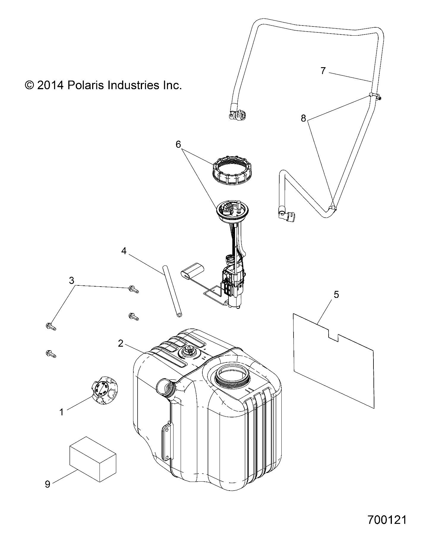 BODY, FUEL TANK ASM. - R15RMA32FA (700121)