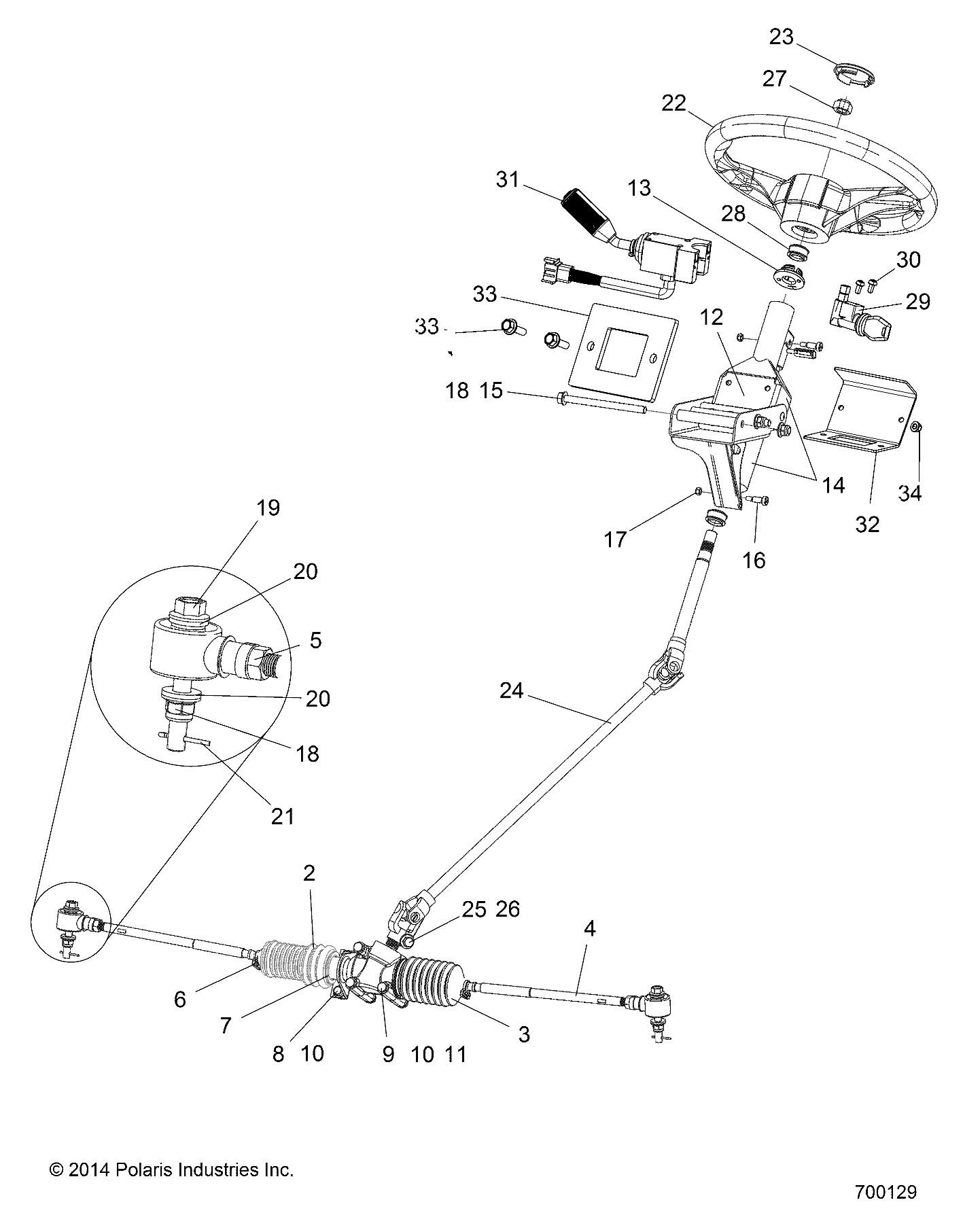 STEERING, STEERING ASM. - R15RMA32FA (700129)