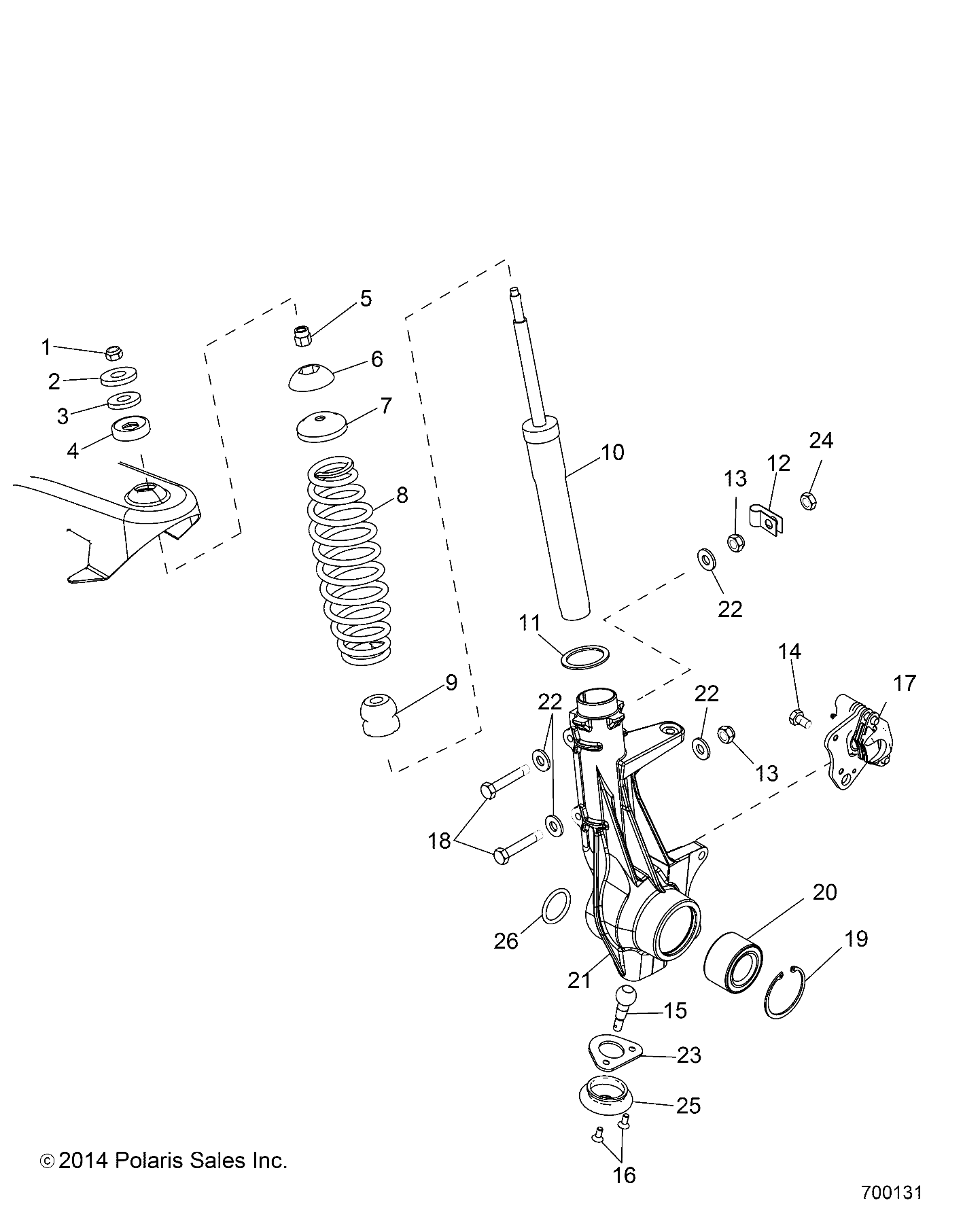 SUSPENSION, FRONT STRUT - R15RMA32FA (700131)