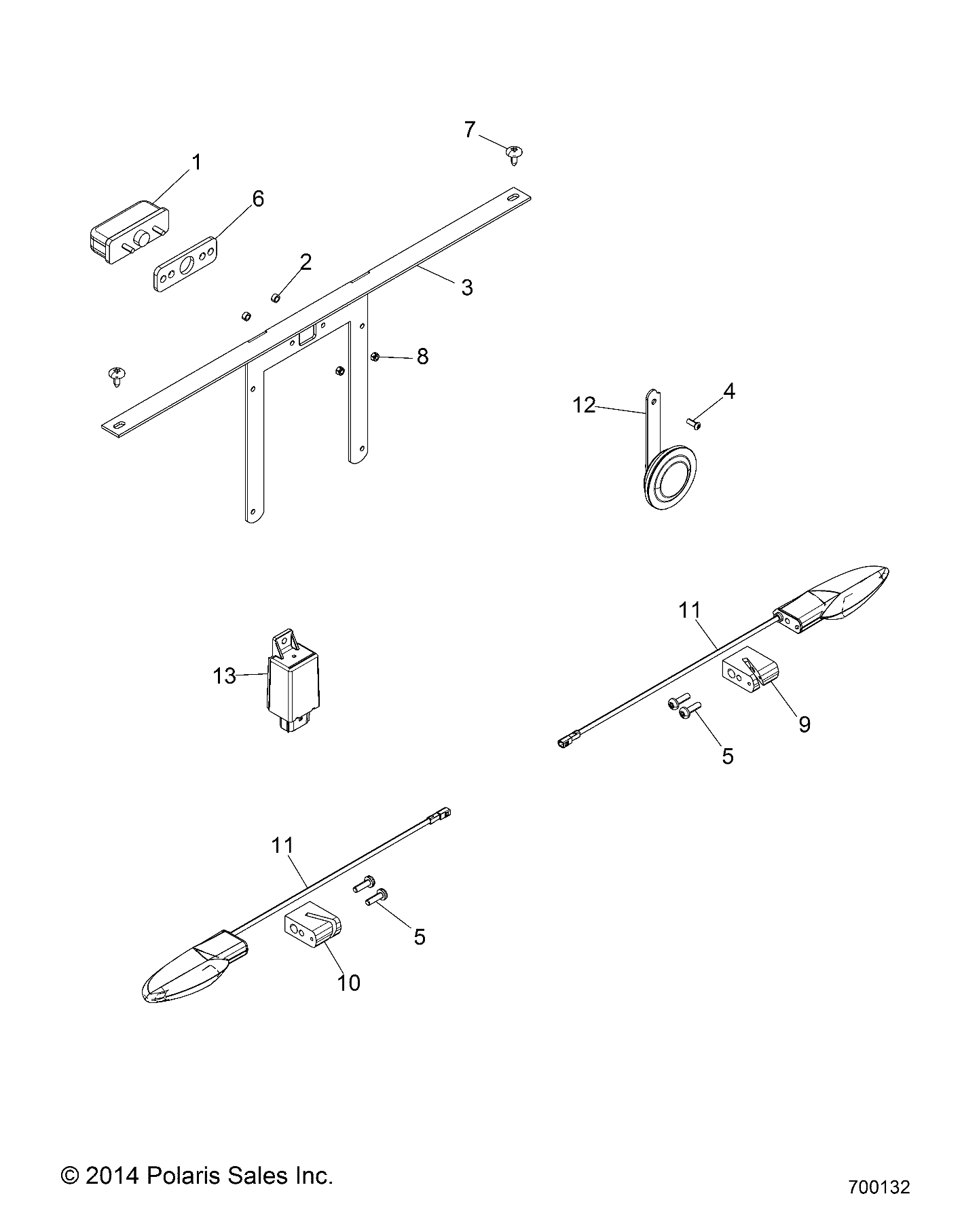 ELECTRICAL, LICENSE PLATE - R15RMA32FA (700132)