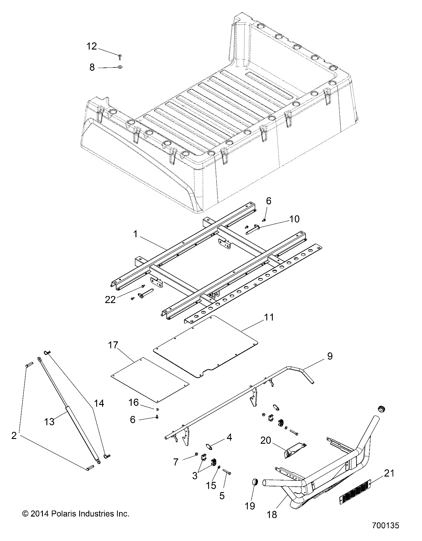 BODY, BOX MOUNTING - R15RMA57FA (700135)