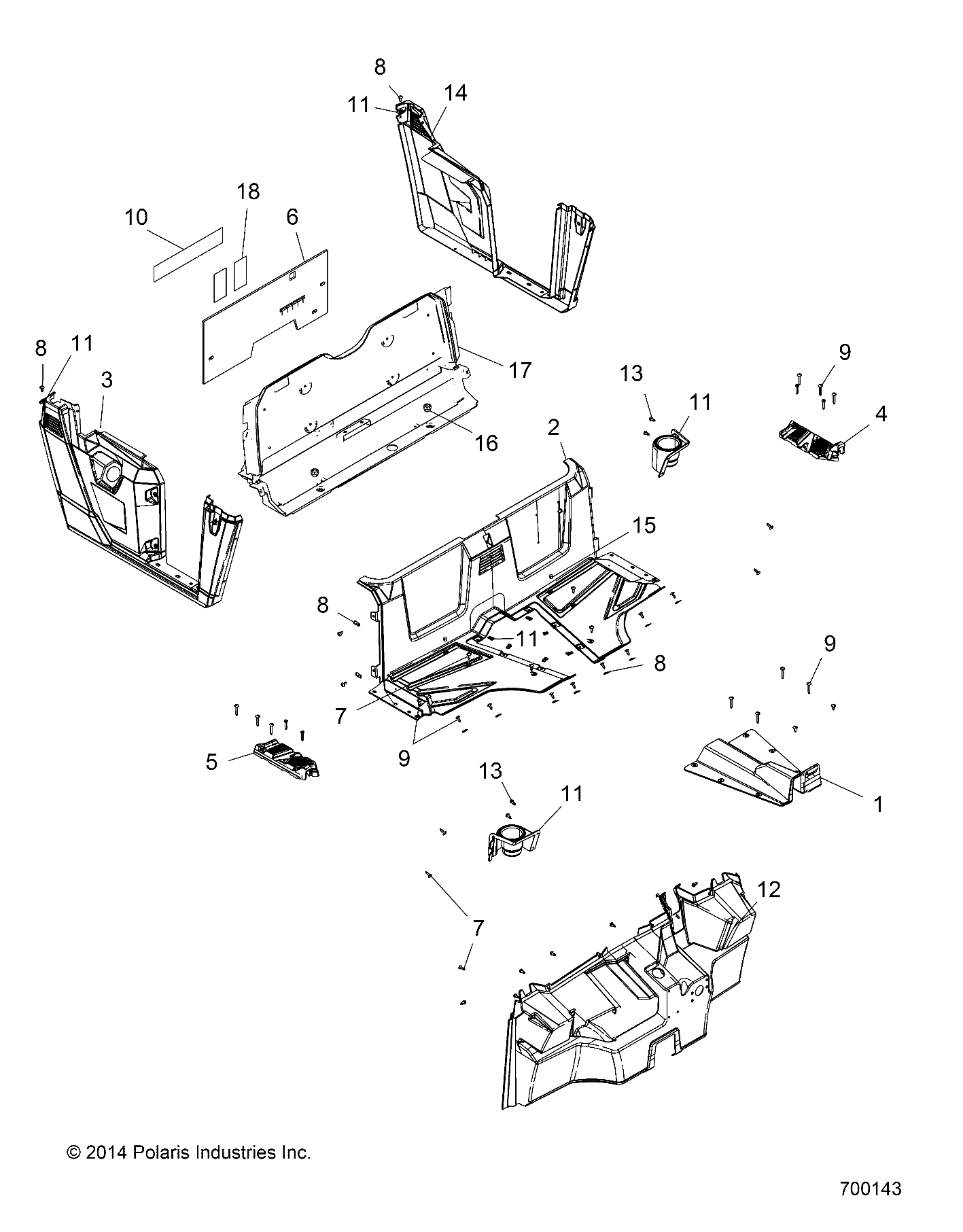 BODY, FLOOR and FENDERS - R15RMA57FA (700143)