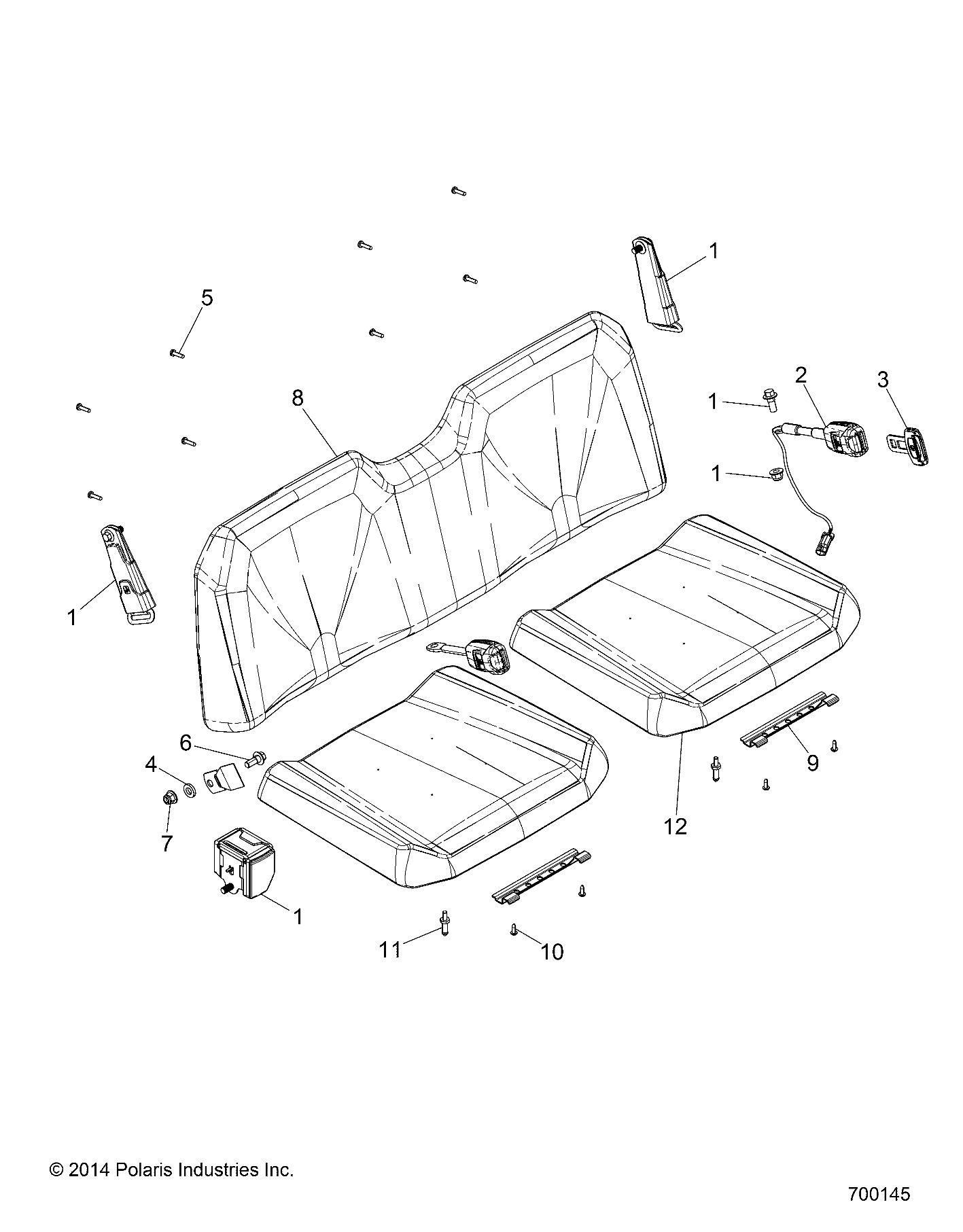 BODY, SEAT AND BELTS - R15RMA57FA (700145)