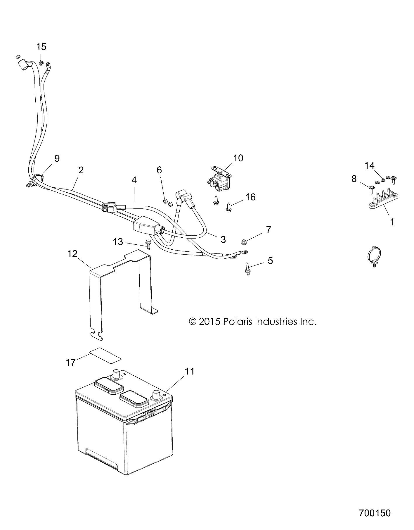 ELECTRICAL, BATTERY - R15RTE87FA (700150)