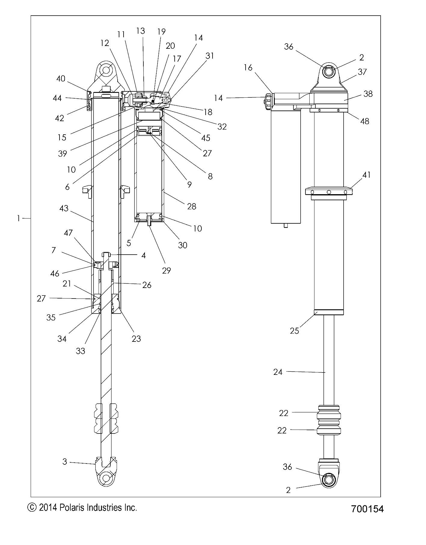 SUSPENSION, REAR SHOCK - Z16VDM99AM (700154)