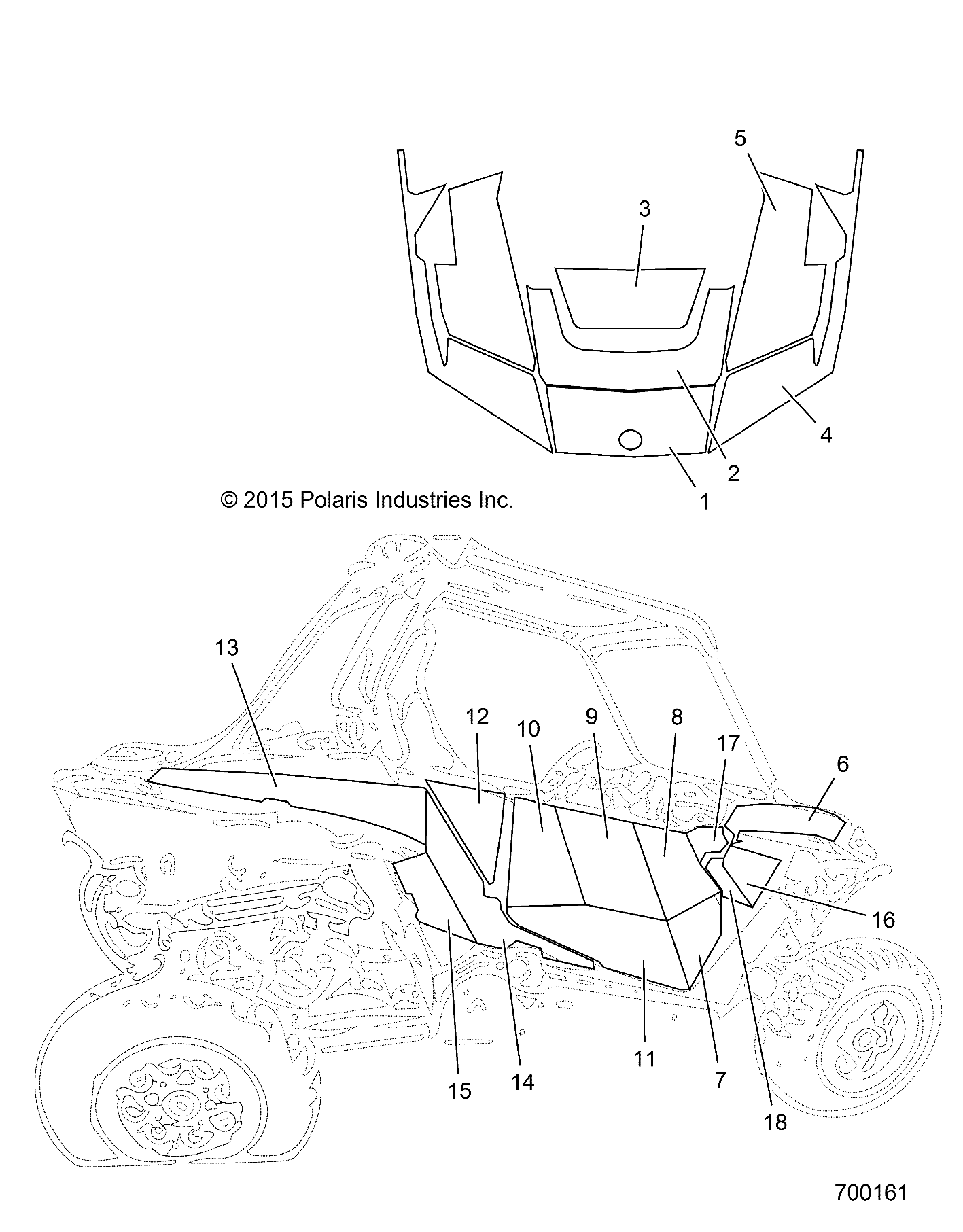 BODY, DECALS - Z15VDE99EW (700161)