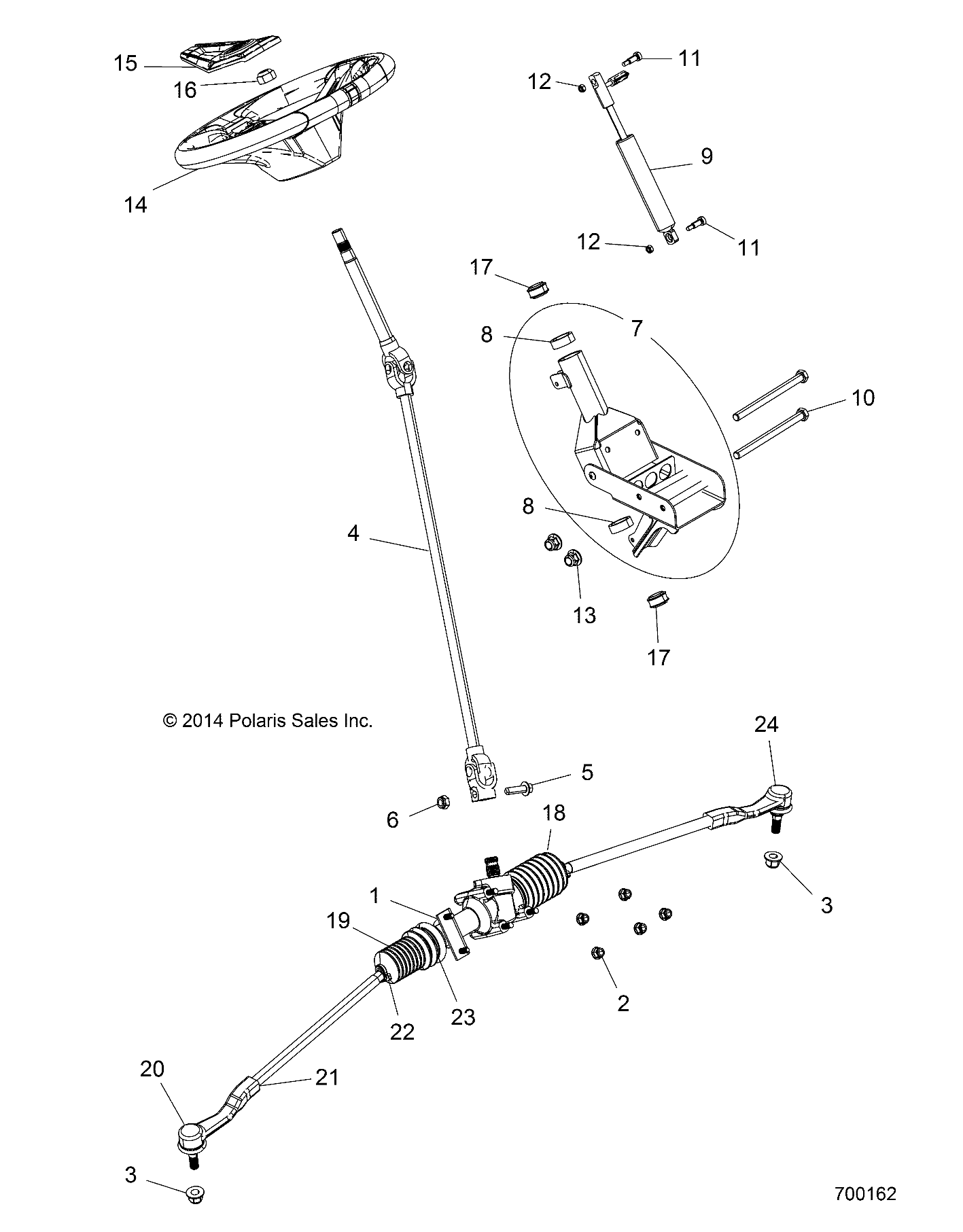 STEERING, STEERING ASM. - Z17VAA87A2 (700162)