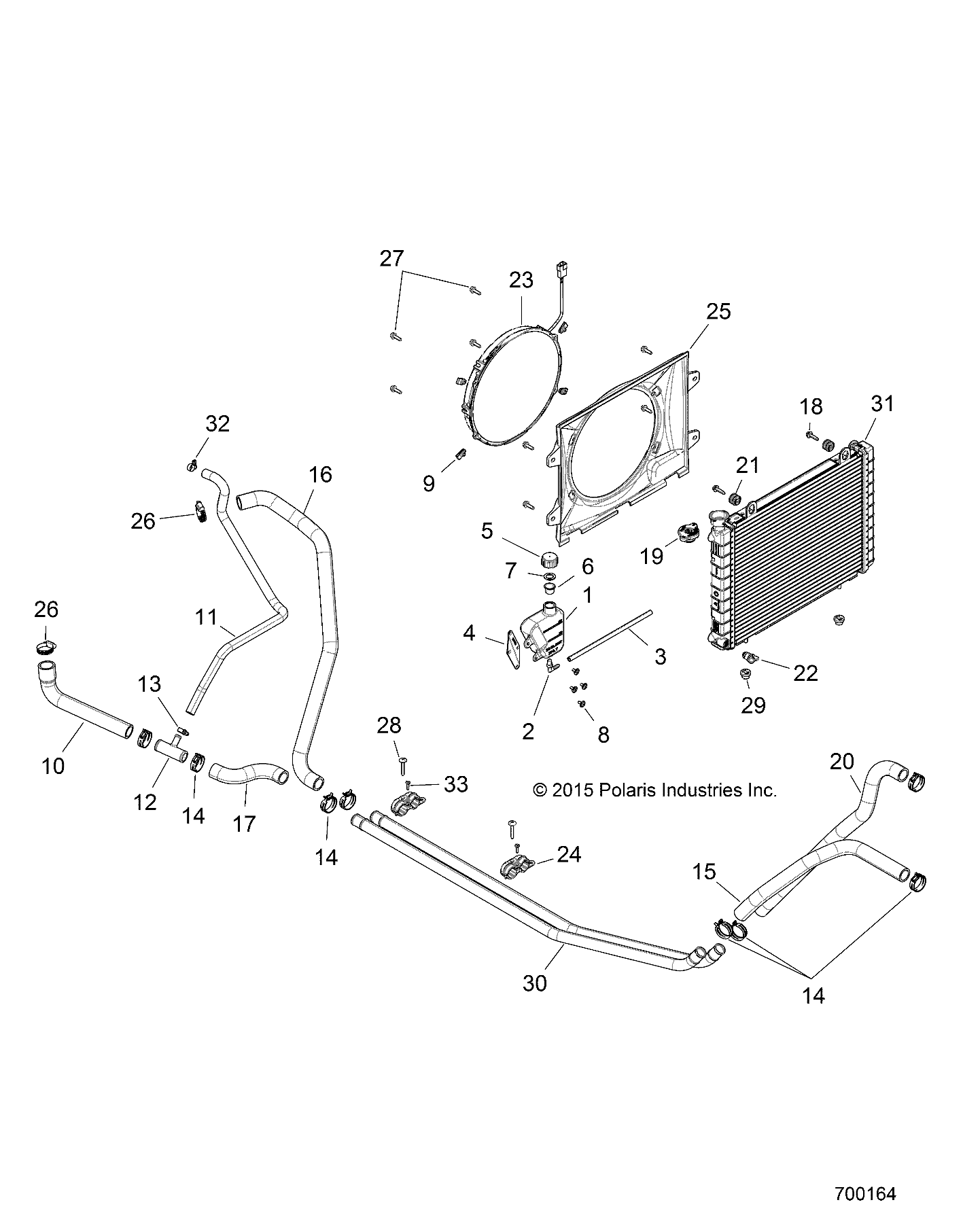 ENGINE, COOLING SYSTEM - R15RMA57AA/AR/AC/LA/EAZ/H57AR (700164)