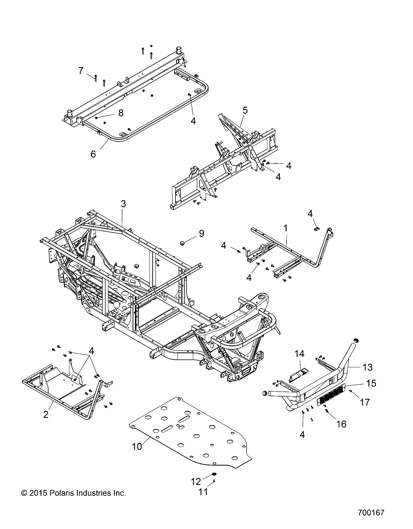 CHASSIS, FRAME and FRONT BUMPER - R15RMA57AA/AR/AC/LA/EAZ/H57AR (700167)