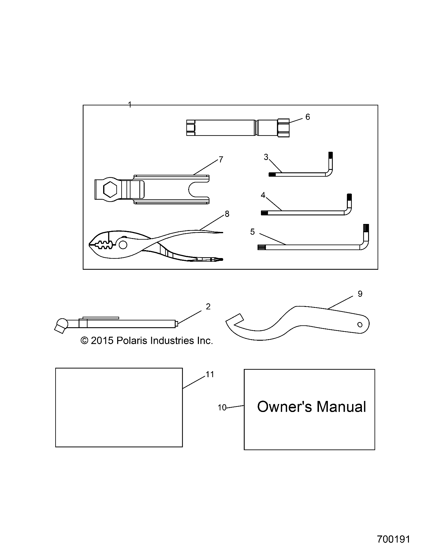 REFERENCES, TOOL KIT and OWNERS MANUALS - R20MAA57B1/B9/EBH (700191)