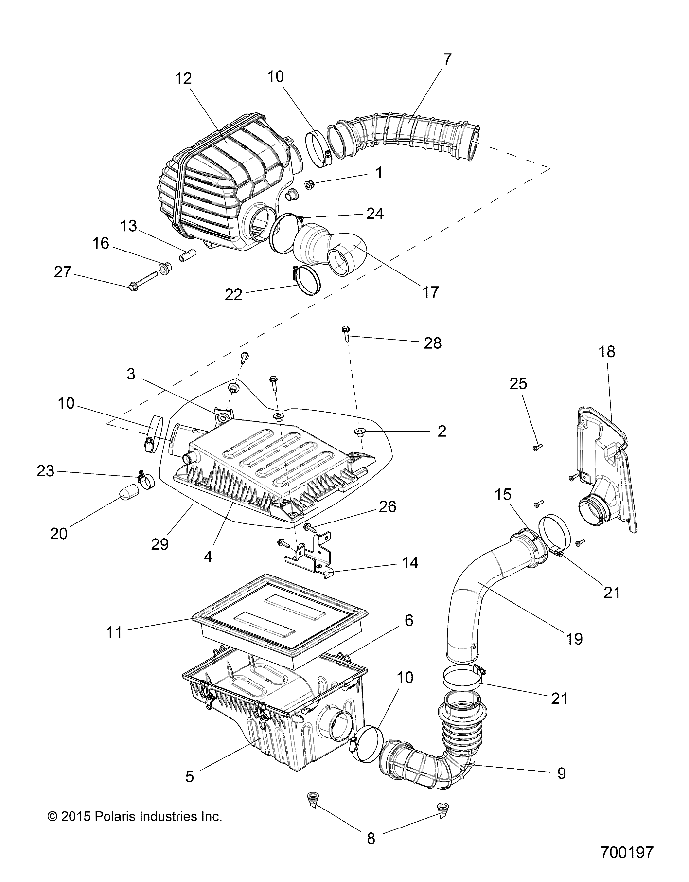 ENGINE, AIR INTAKE - R15RUAD1AA (700197)