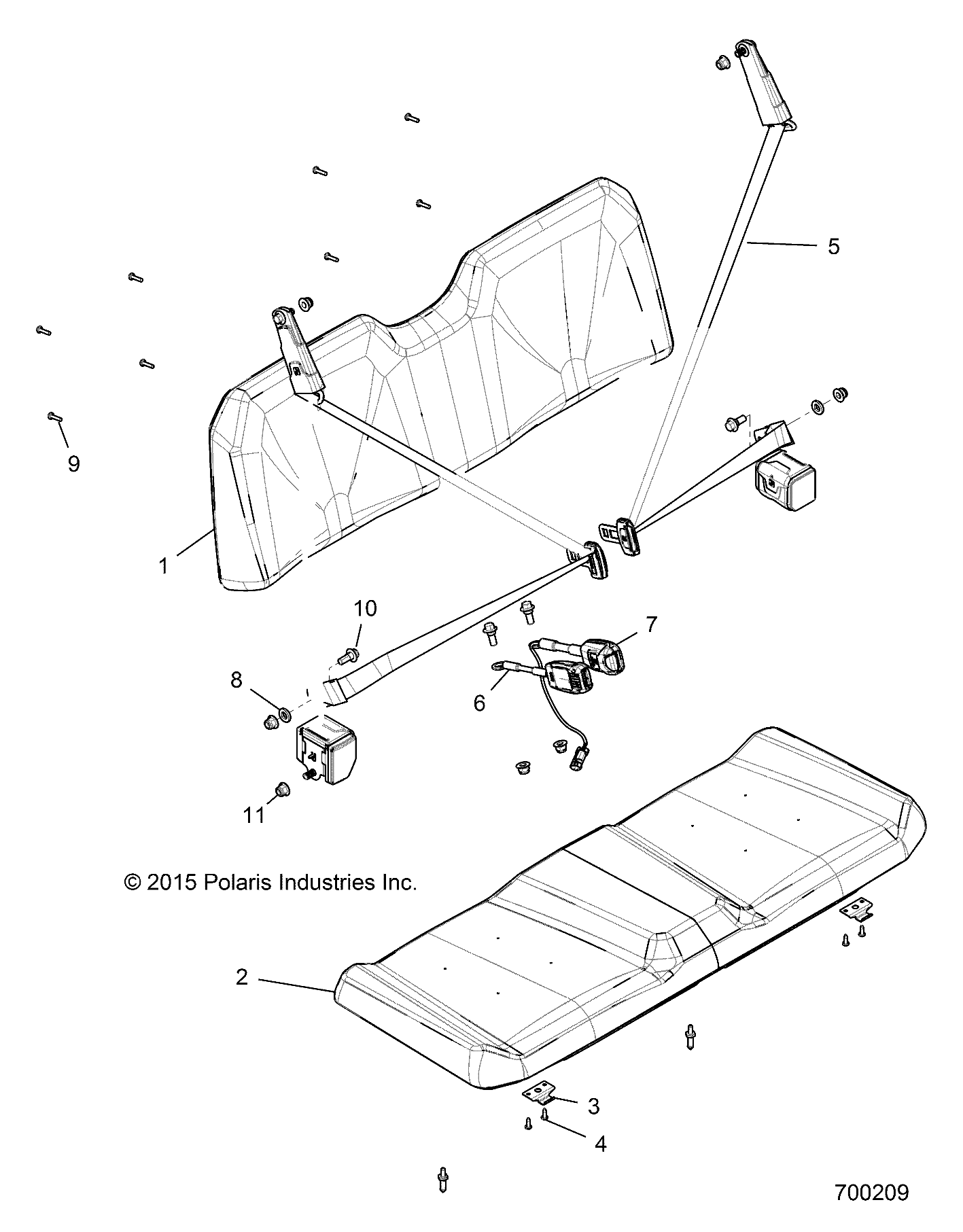 BODY, SEAT - R21RM250A1 (700209)