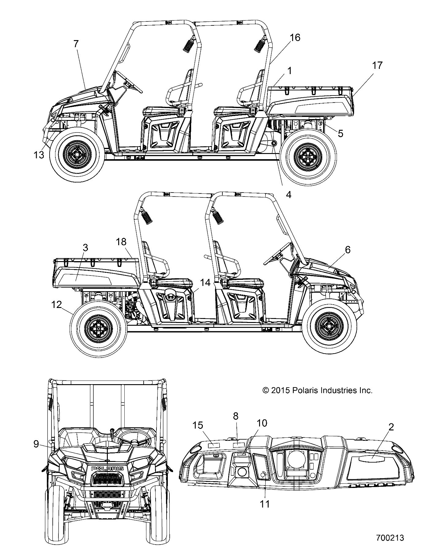 BODY, DECALS - R15RNA57AA/AC/AR/E57AS (700213)