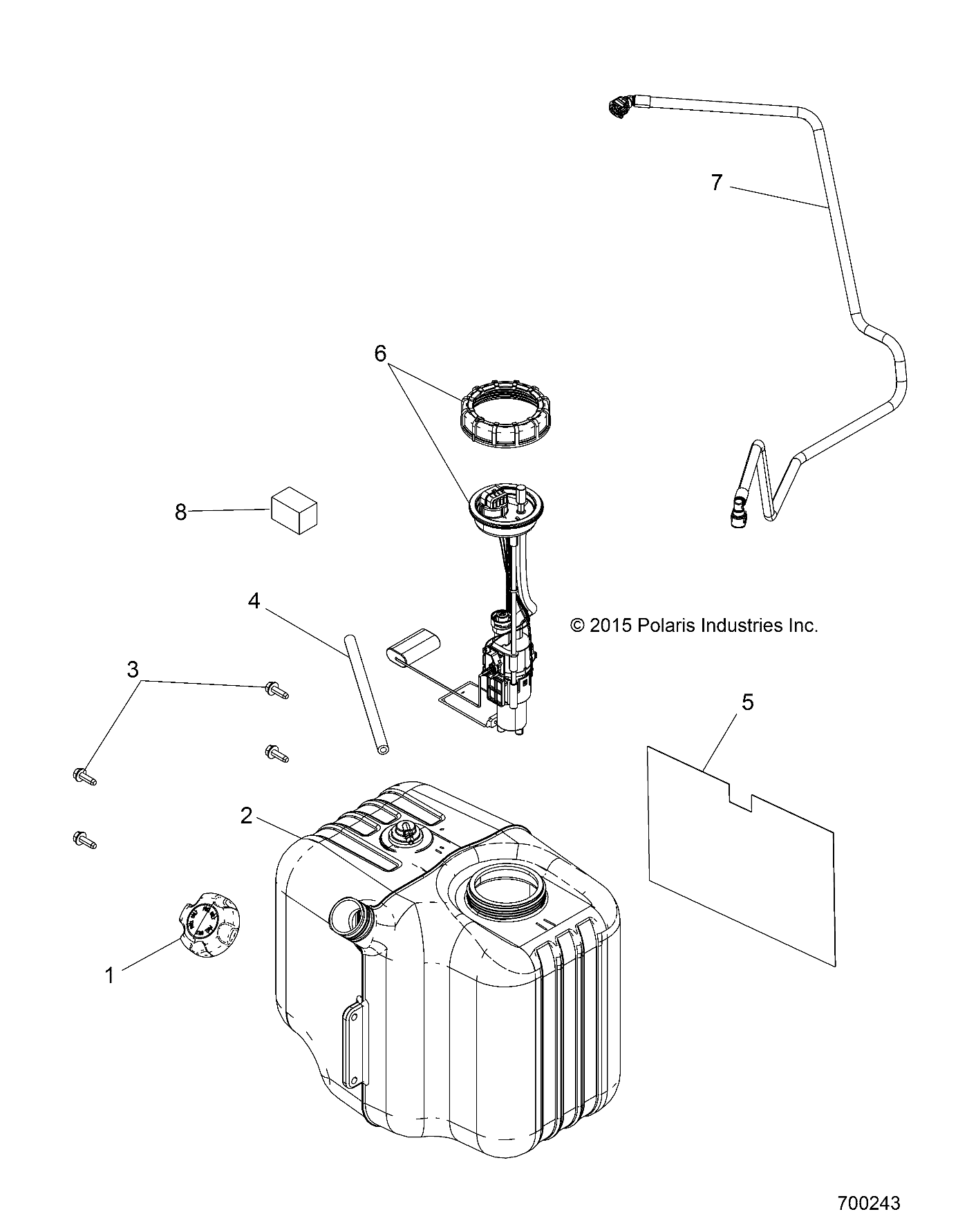 BODY, FUEL TANK ASM. - R16RCA57A1/A4/B1/B4 (700243)