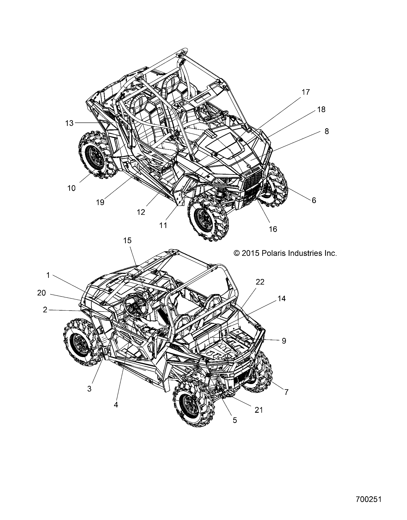 BODY, DECALS - Z16VA87 ALL OPTIONS (700251)