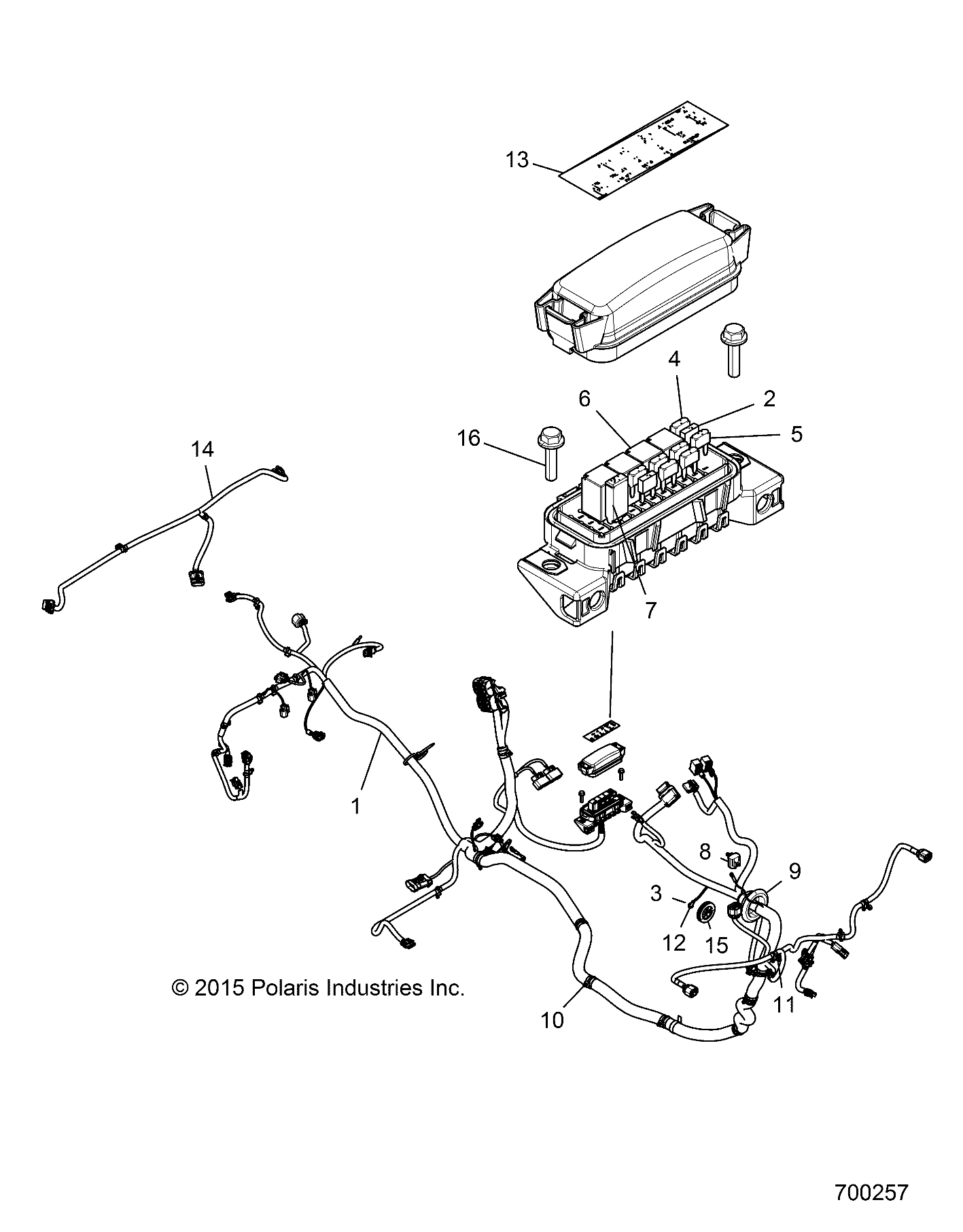 ELECTRICAL, WIRE HARNESS - Z16VBA87A2/AB/L2 (700257)