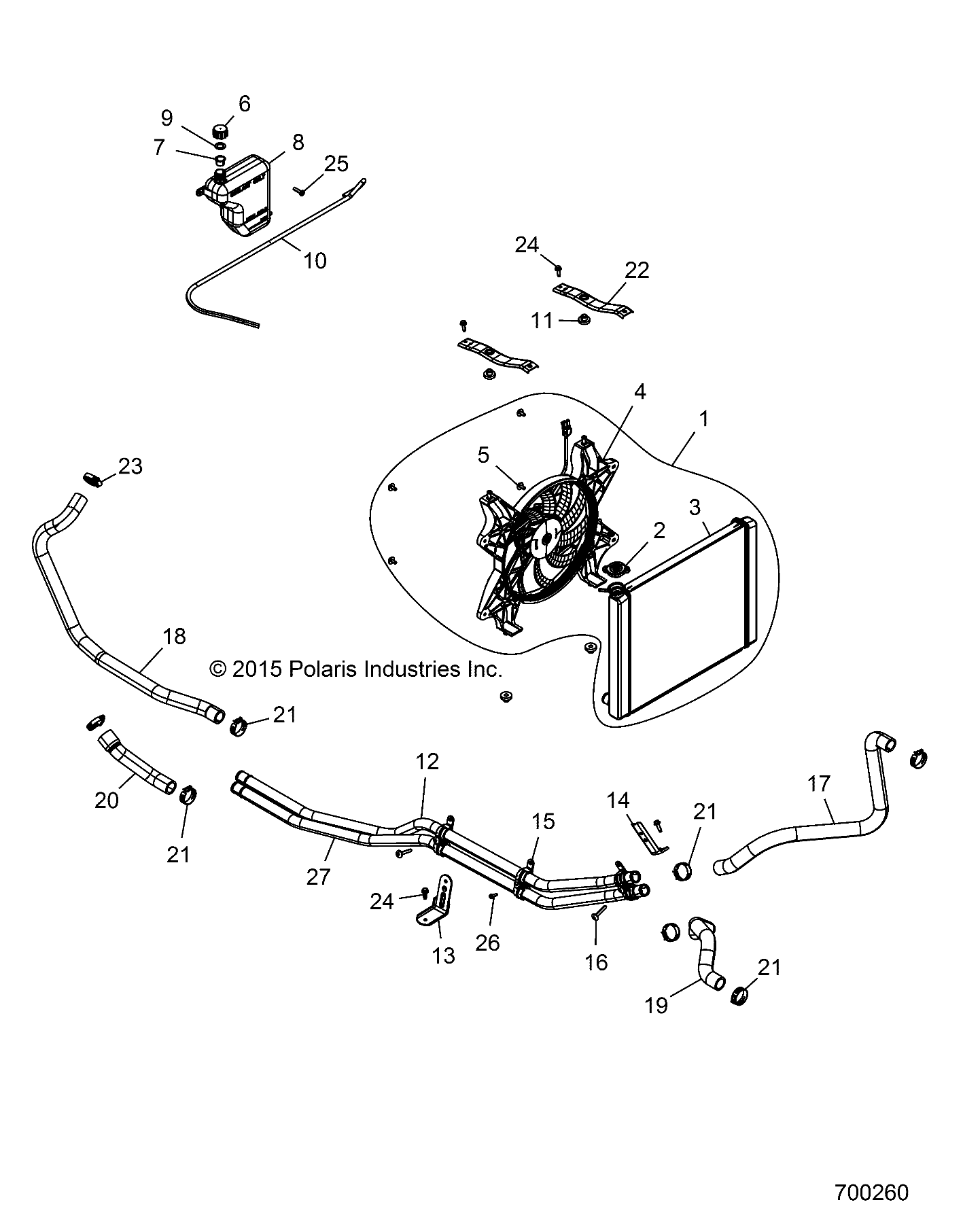 ENGINE, COOLING SYSTEM - Z17VA/E/X87 ALL OPTIONS (700260)