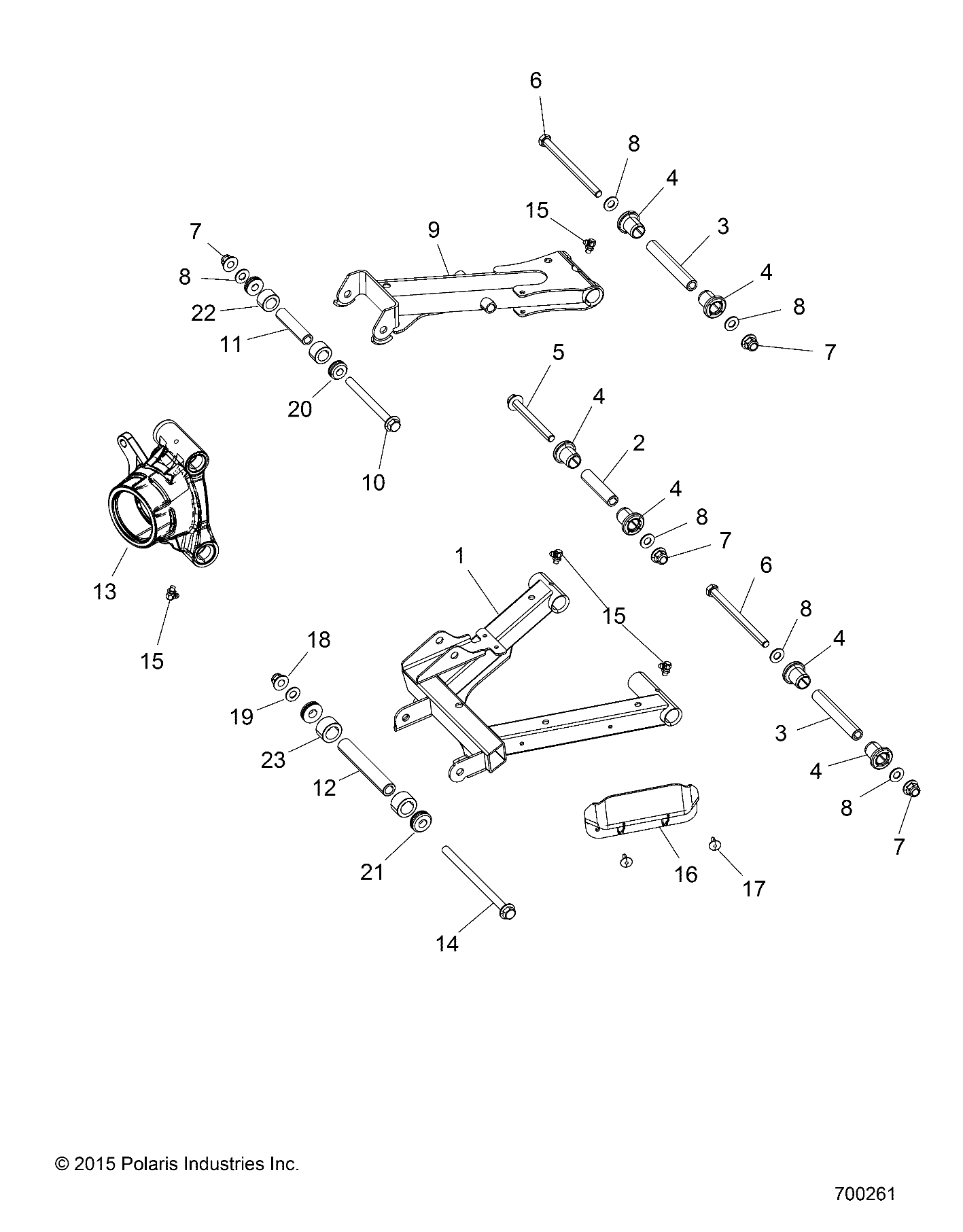 SUSPENSION, REAR CONTROL ARMS - Z16VA87 ALL OPTIONS (700261)