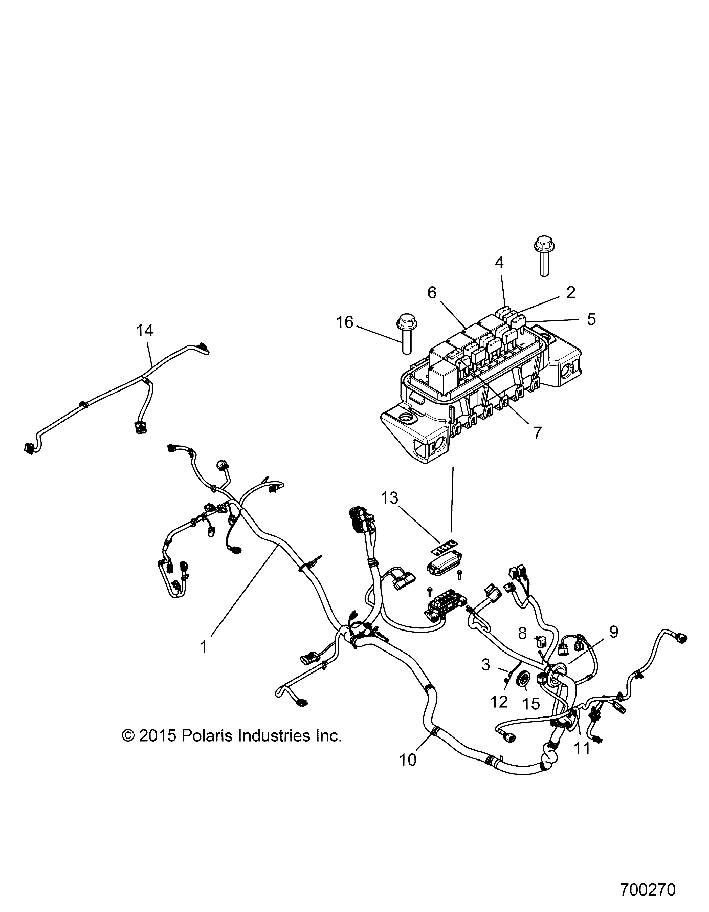 ELECTRICAL, WIRE HARNESS - Z16VBE99AK/AW/AB (700270)