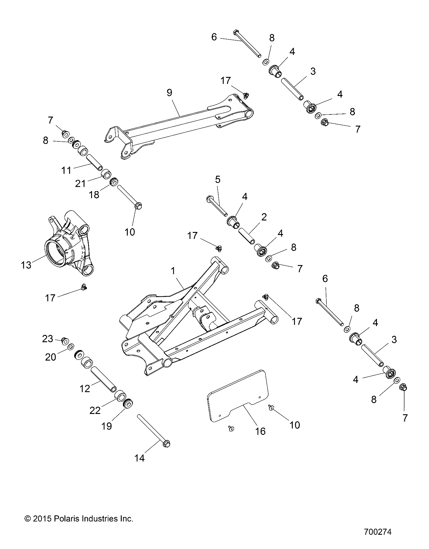 SUSPENSION, REAR CONTROL ARMS - Z16VBA87A2/AB/L2/E87AB/AR/LB/AE/AS (700274)