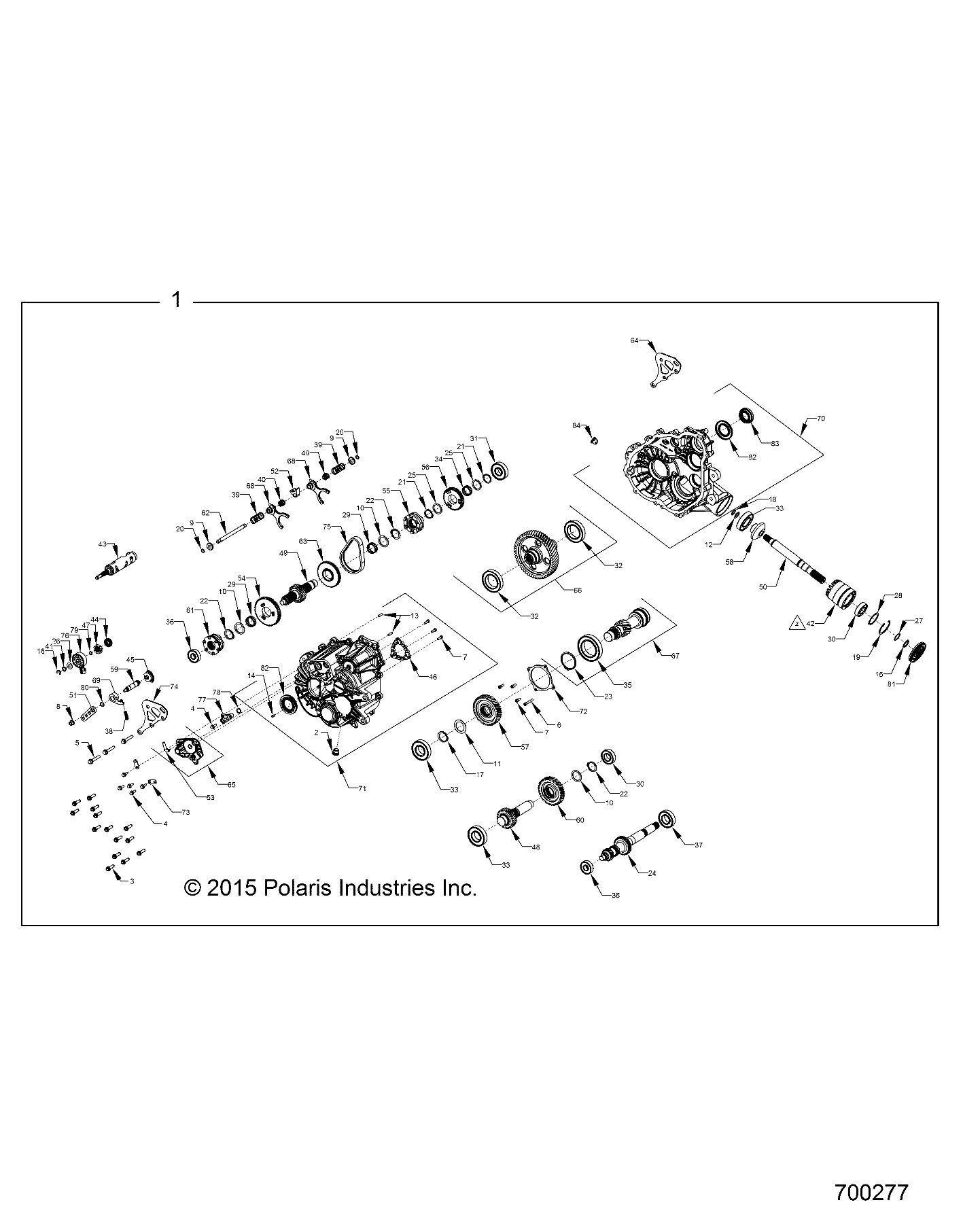 DRIVE TRAIN, MAIN GEARCASE INTERNALS - Z16VFM99AM (700277)