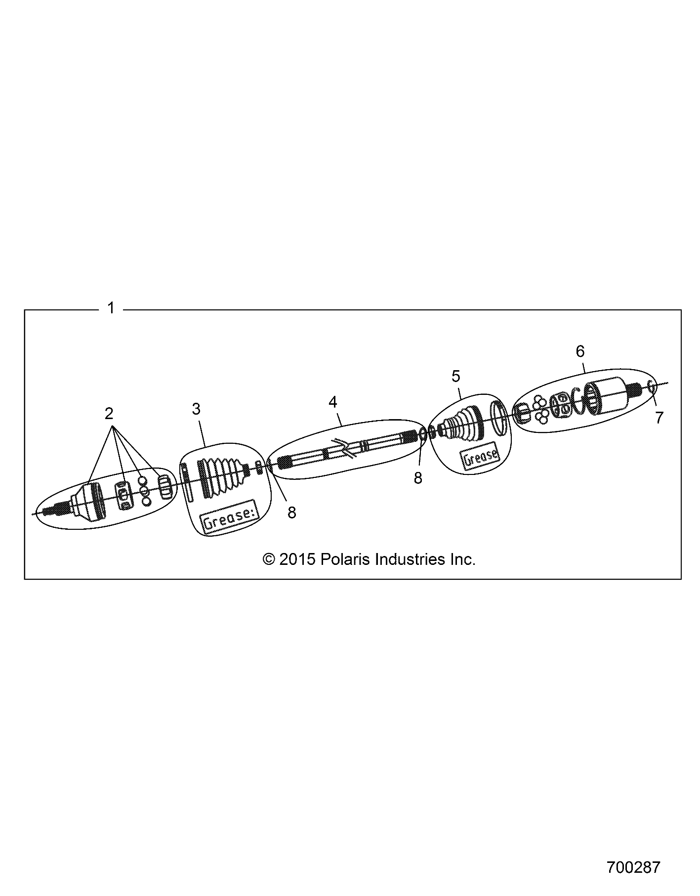 DRIVE TRAIN, HALF SHAFT, FRONT - Z18VEL92BK/BR/LK (700287)