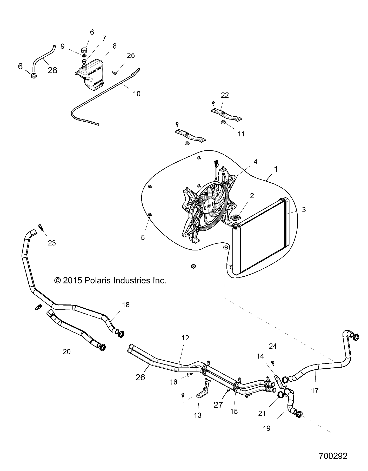 ENGINE, COOLING SYSTEM - Z17VDE99FM/S99FM/CM (700292)