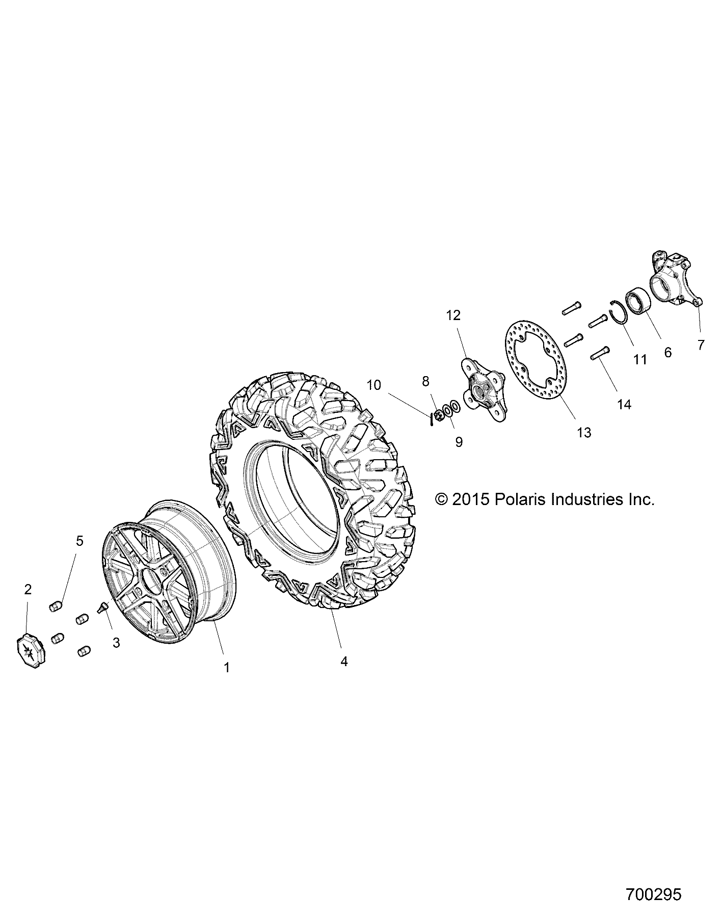 WHEELS, FRONT - Z16VFE99AF/AS/AM/M99AM (700295)