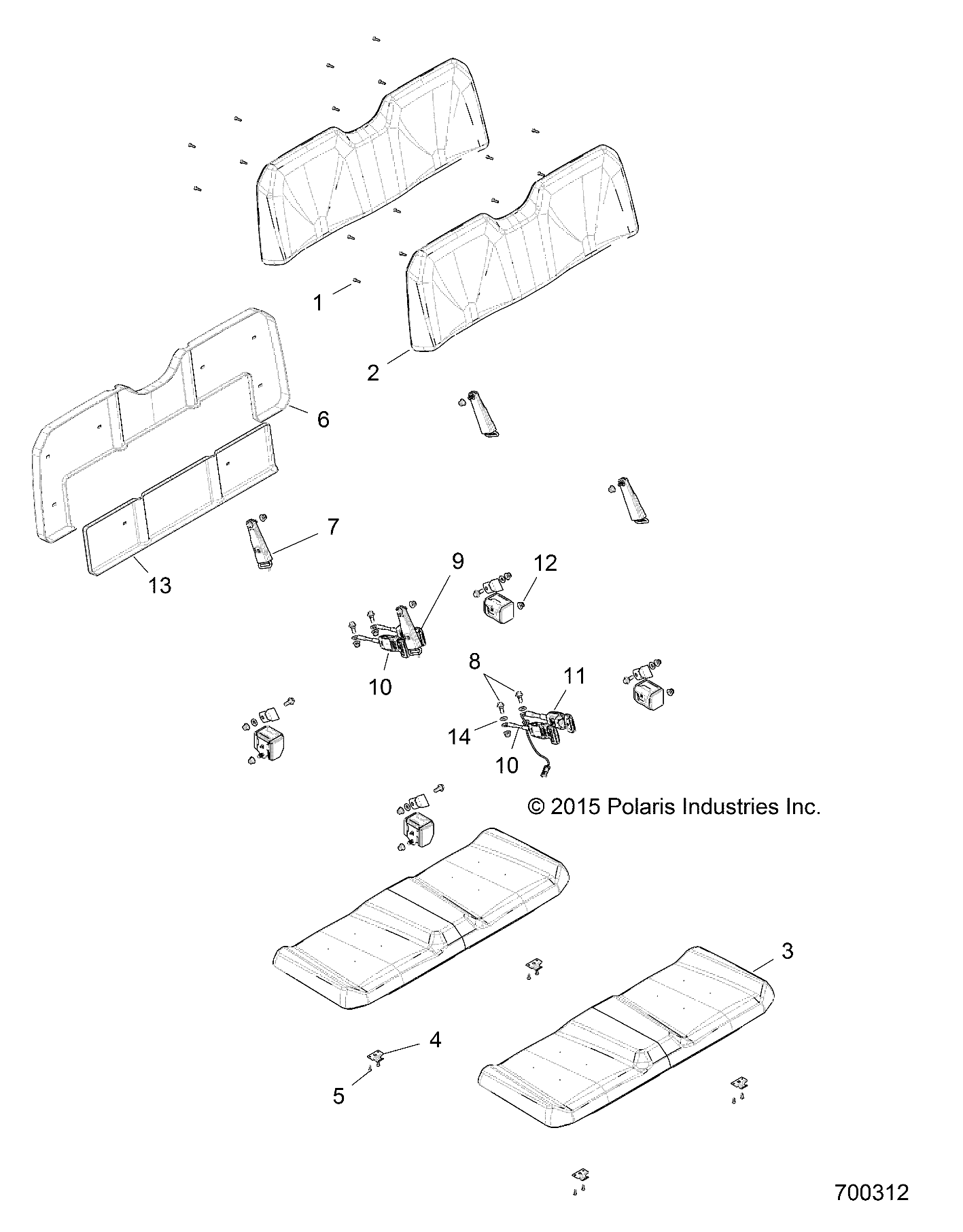 BODY, SEAT - R19RNA57B1/B9/EBX (700312)