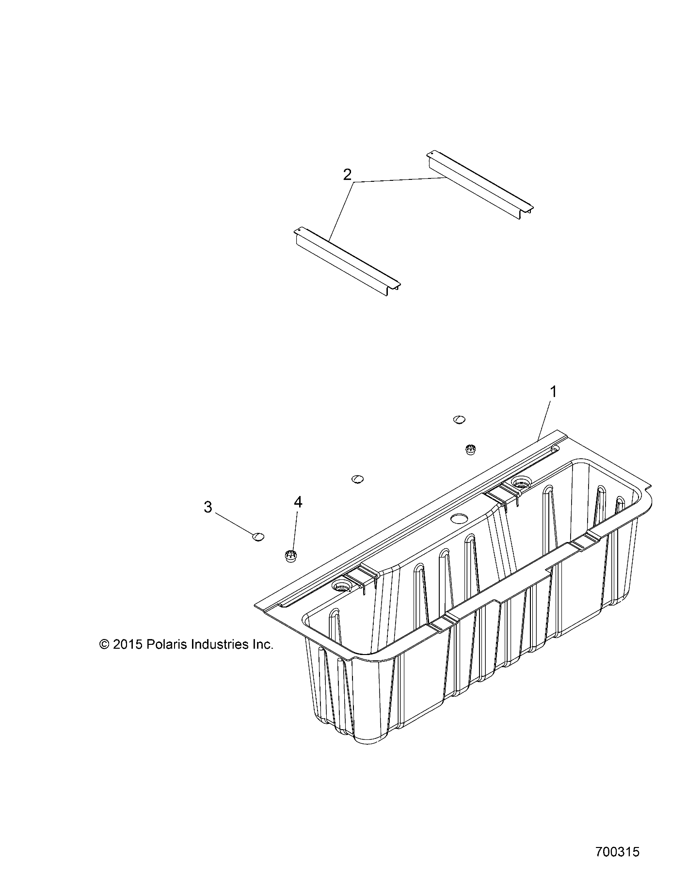 BODY, UNDER SEAT STORAGE BOX - R21M4A57B1/B9/EBX (700315)