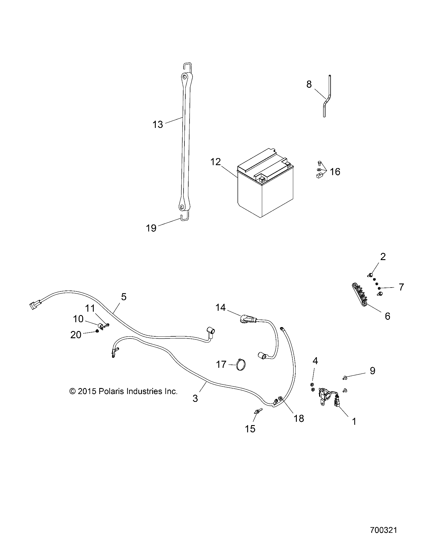 ELECTRICAL, BATTERY - R16RNA57A1/A9/A4/E57AH (700321)