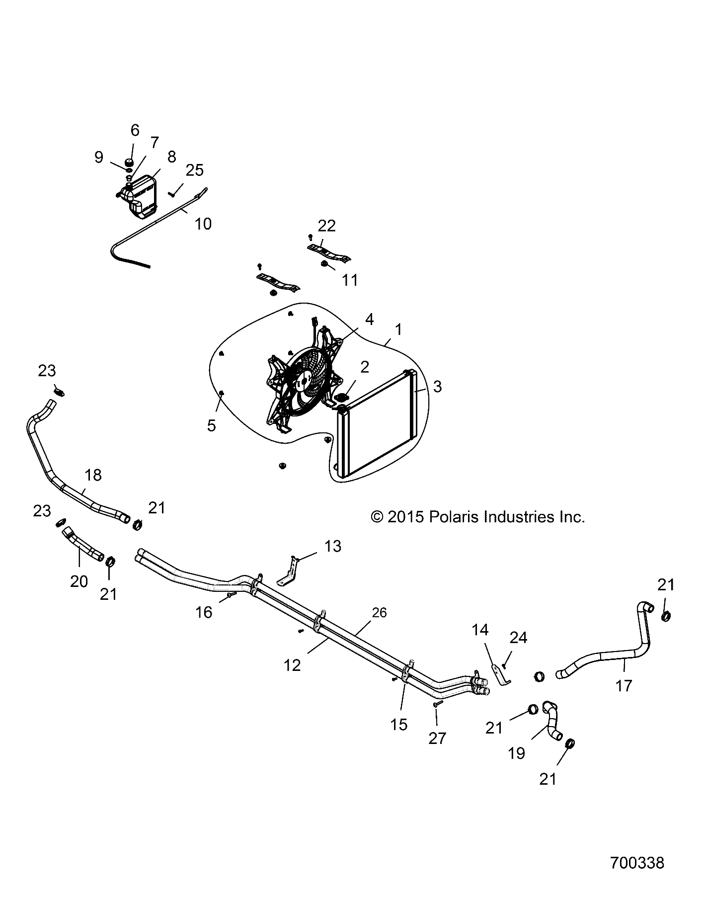 ENGINE, COOLING SYSTEM - Z19VCE99AM (700338)