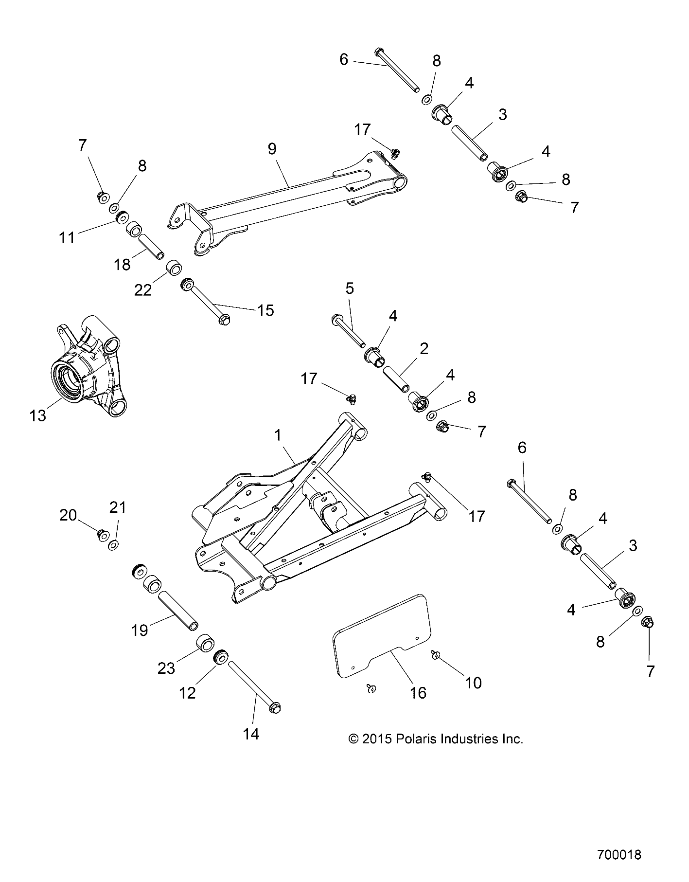 SUSPENSION, REAR CONTROL ARMS - Z16VCE87AB/AR/AE/AS (700340)