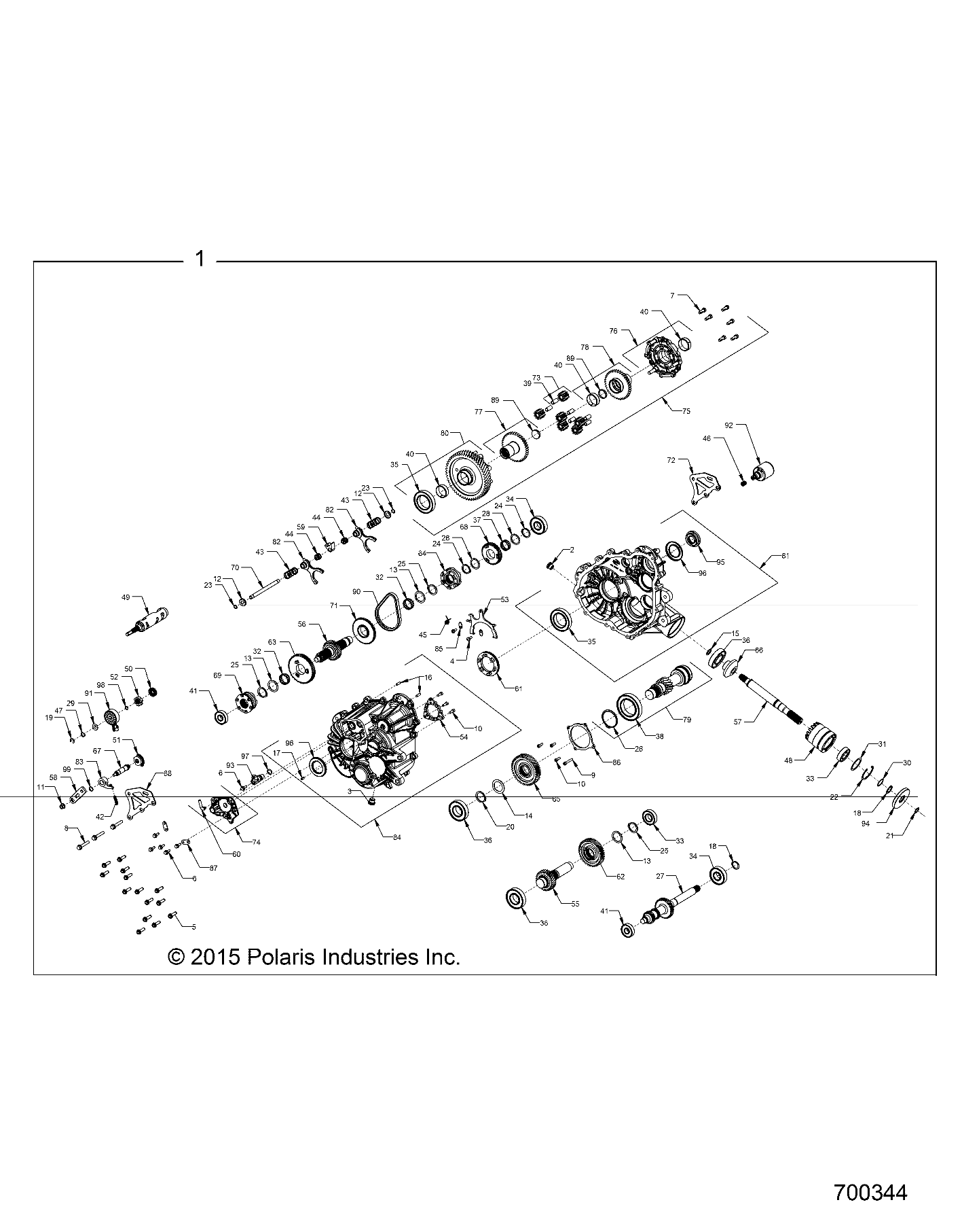 DRIVE TRAIN, MAIN GEARCASE INTERNALS - R16RTAD1A1(700344)