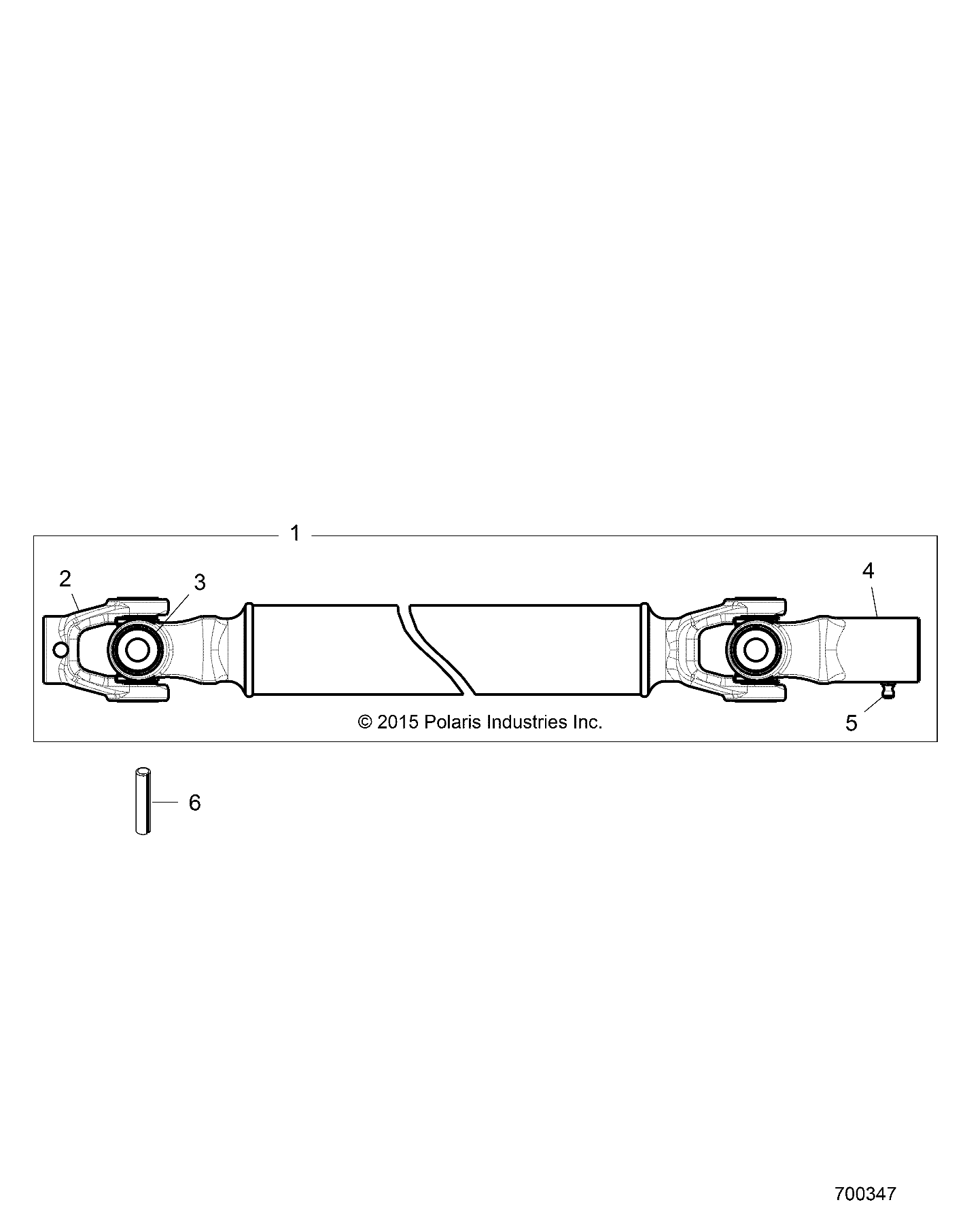 DRIVE TRAIN, FRONT PROP SHAFT - R16RTED1E1 (700347)