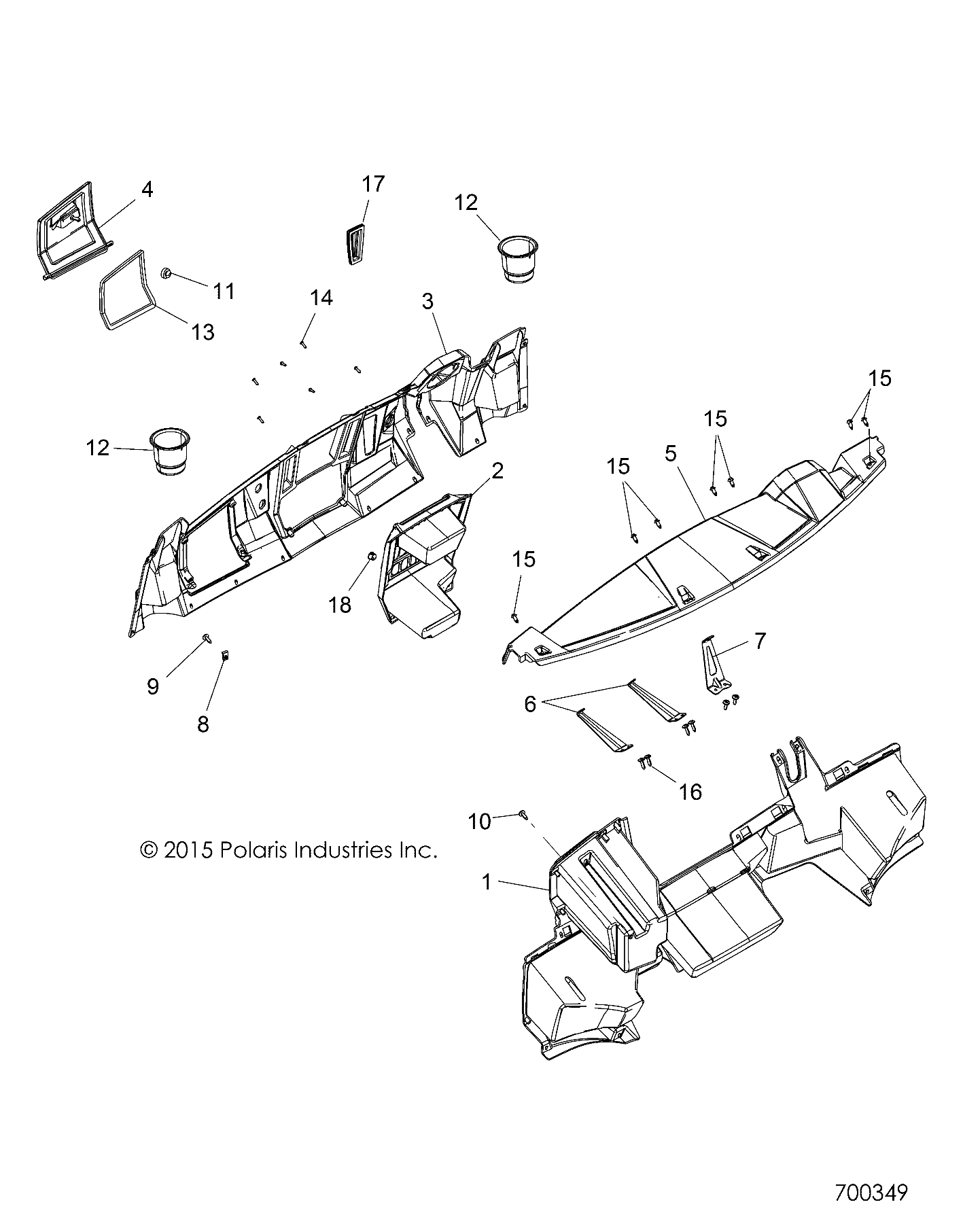 BODY, DASH - R17RTED1F1/SD1C1 (700349)