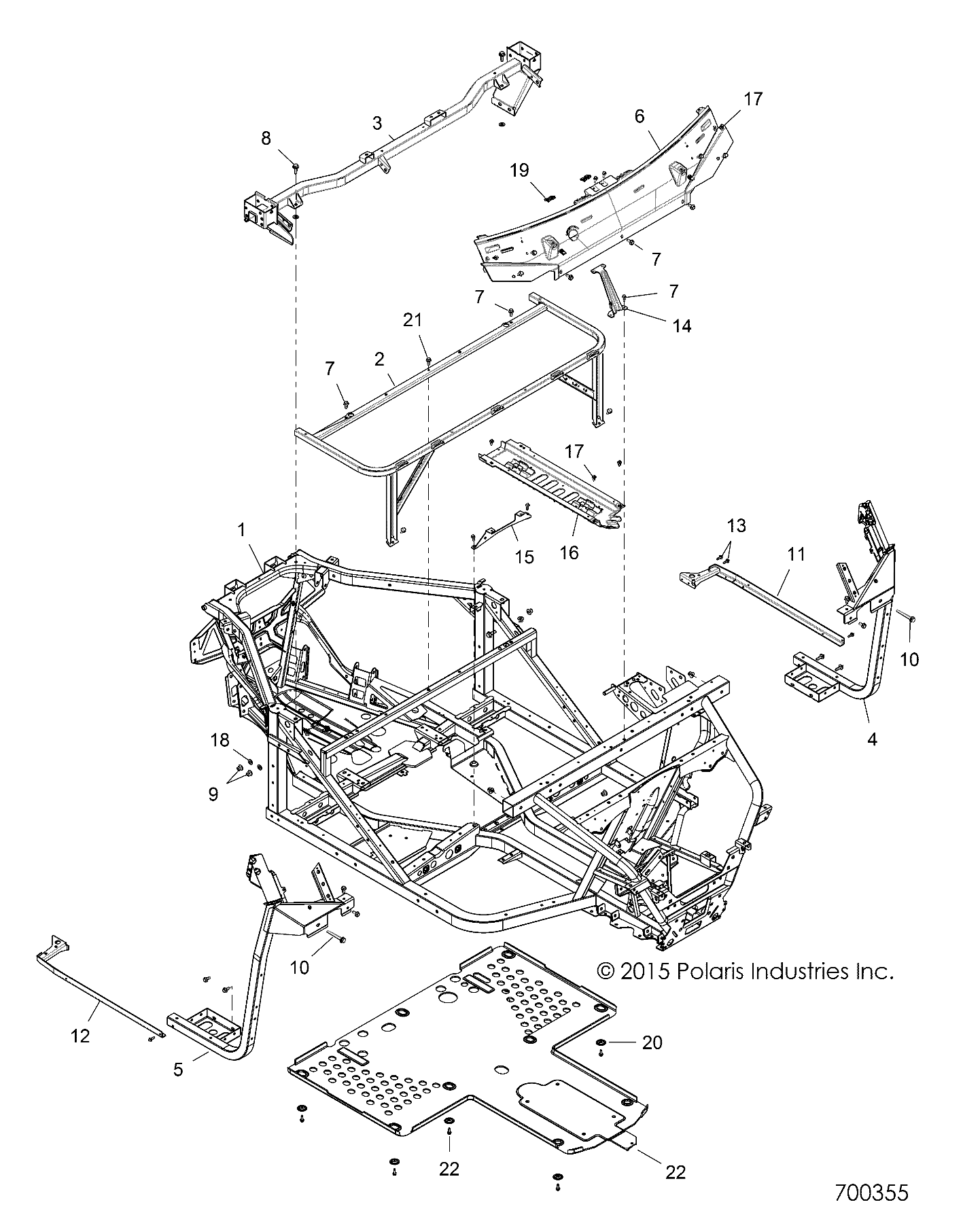 CHASSIS, MAIN FRAME - R17RTED1F1/SD1C1 (700355)