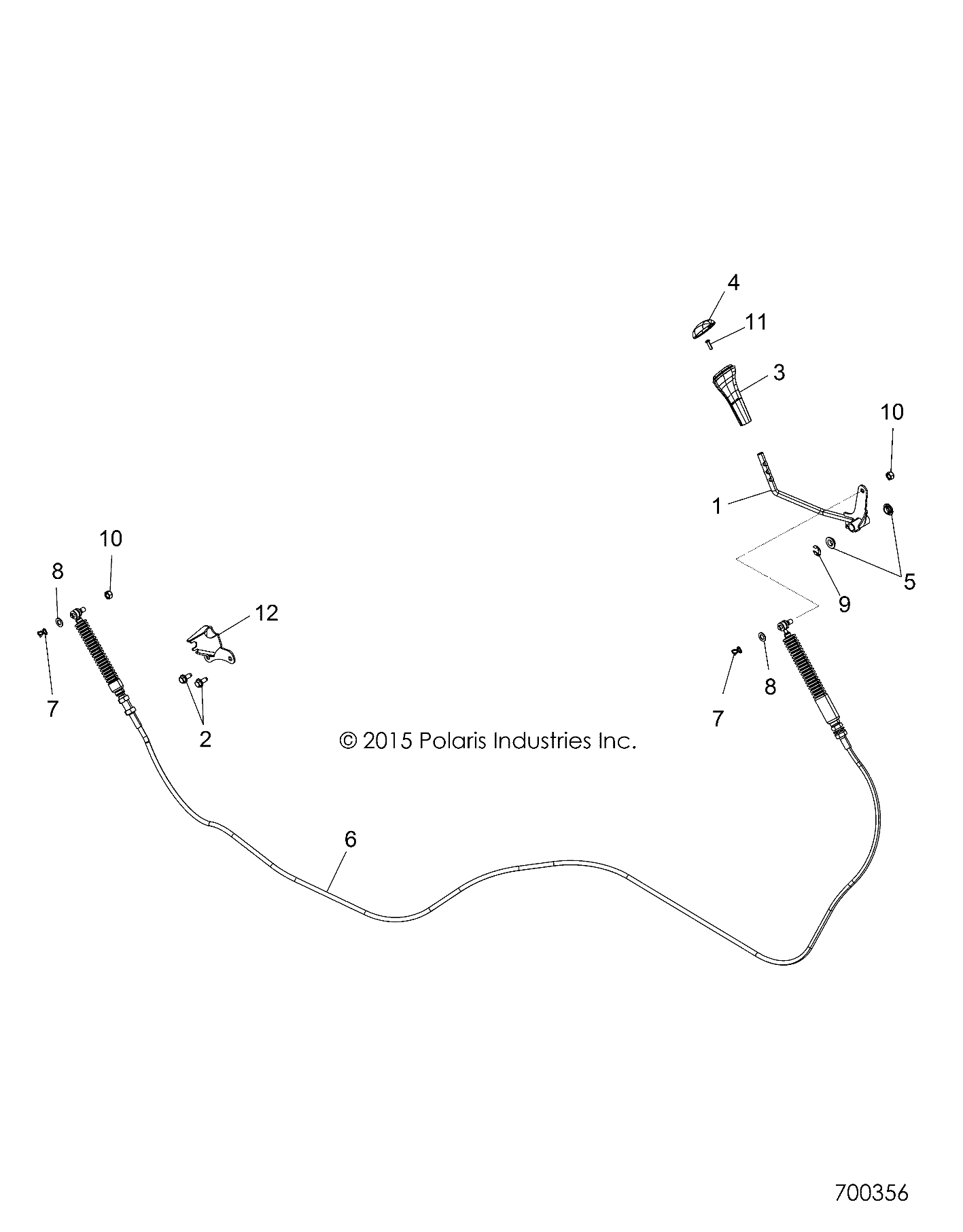 DRIVE TRAIN, SHIFT LEVER and CABLE - R17RTAD1A1/ED1N1 (700356)