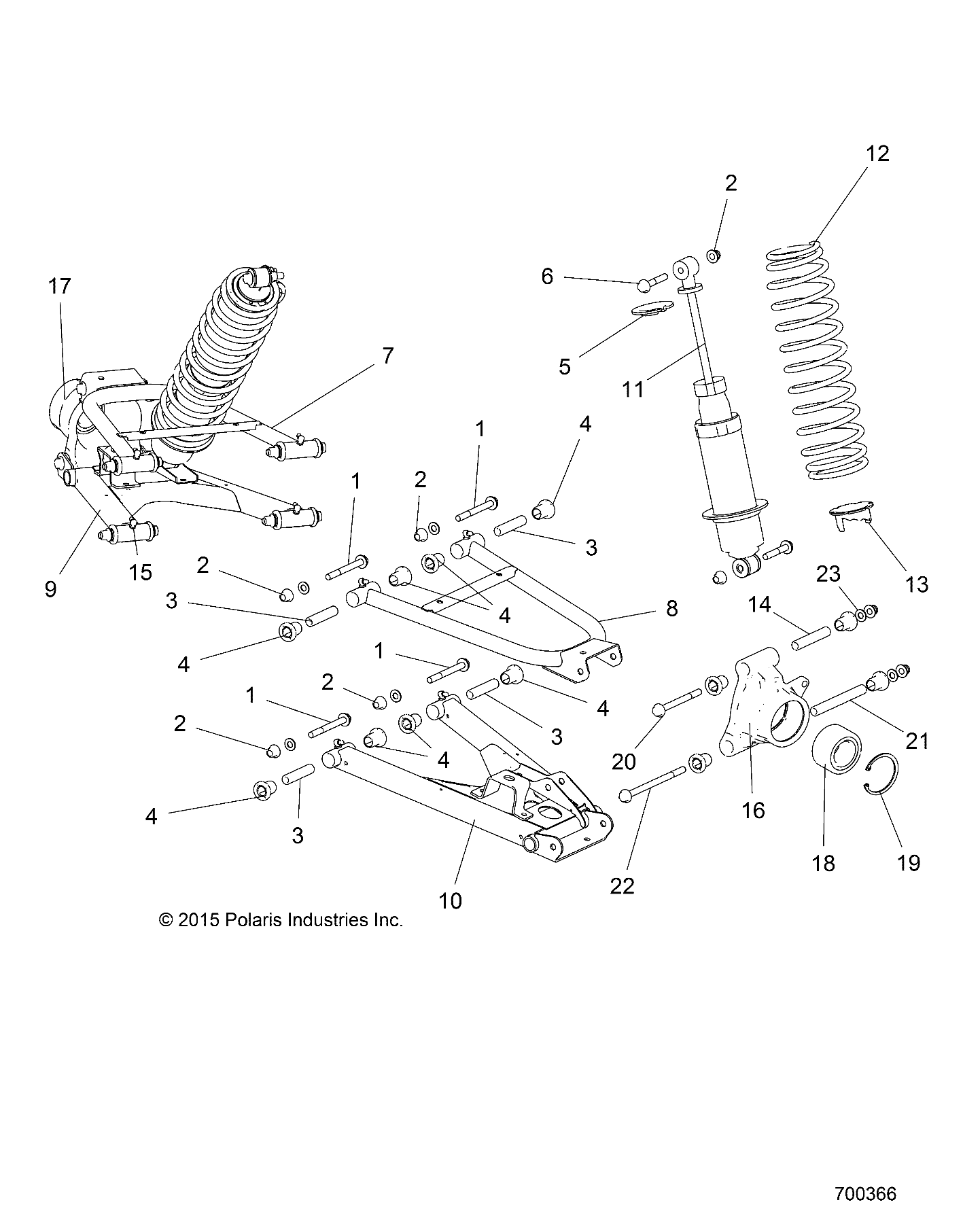 SUSPENSION, REAR - R17RTAD1A1/ED1N1 (700366)