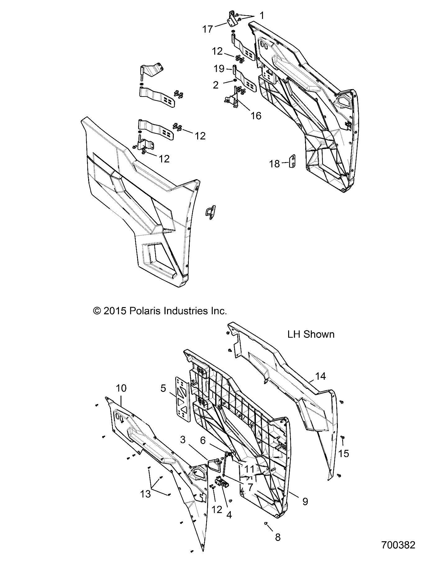 BODY, DOOR, HALF - R16RTM87AL/BL/U87A9/B9 (49RGRDOOR159XP)