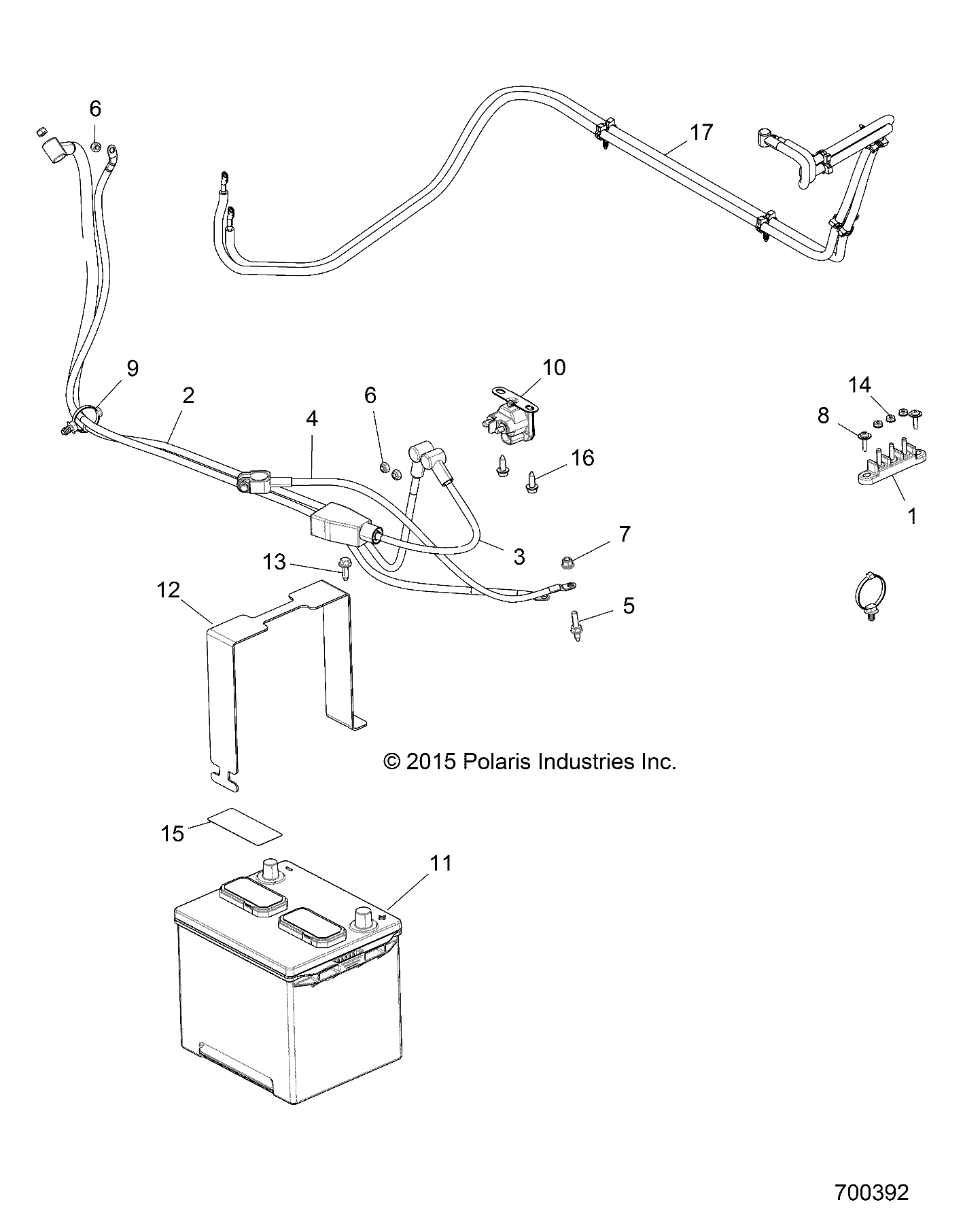 ELECTRICAL, BATTERY - R16RT_87 ALL OPTIONS (700392)