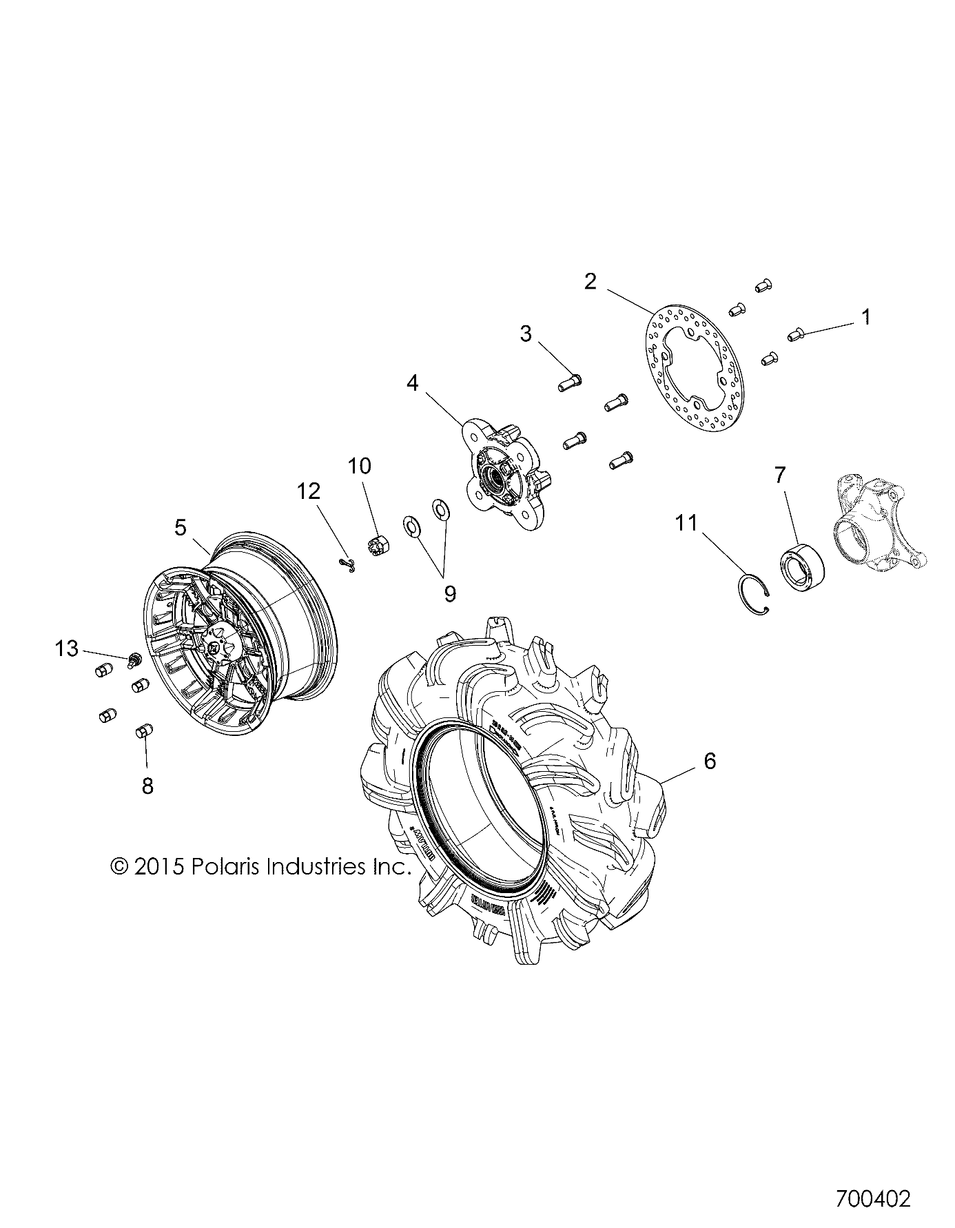 WHEELS, FRONT - R17RTM99AM/BM (700402)