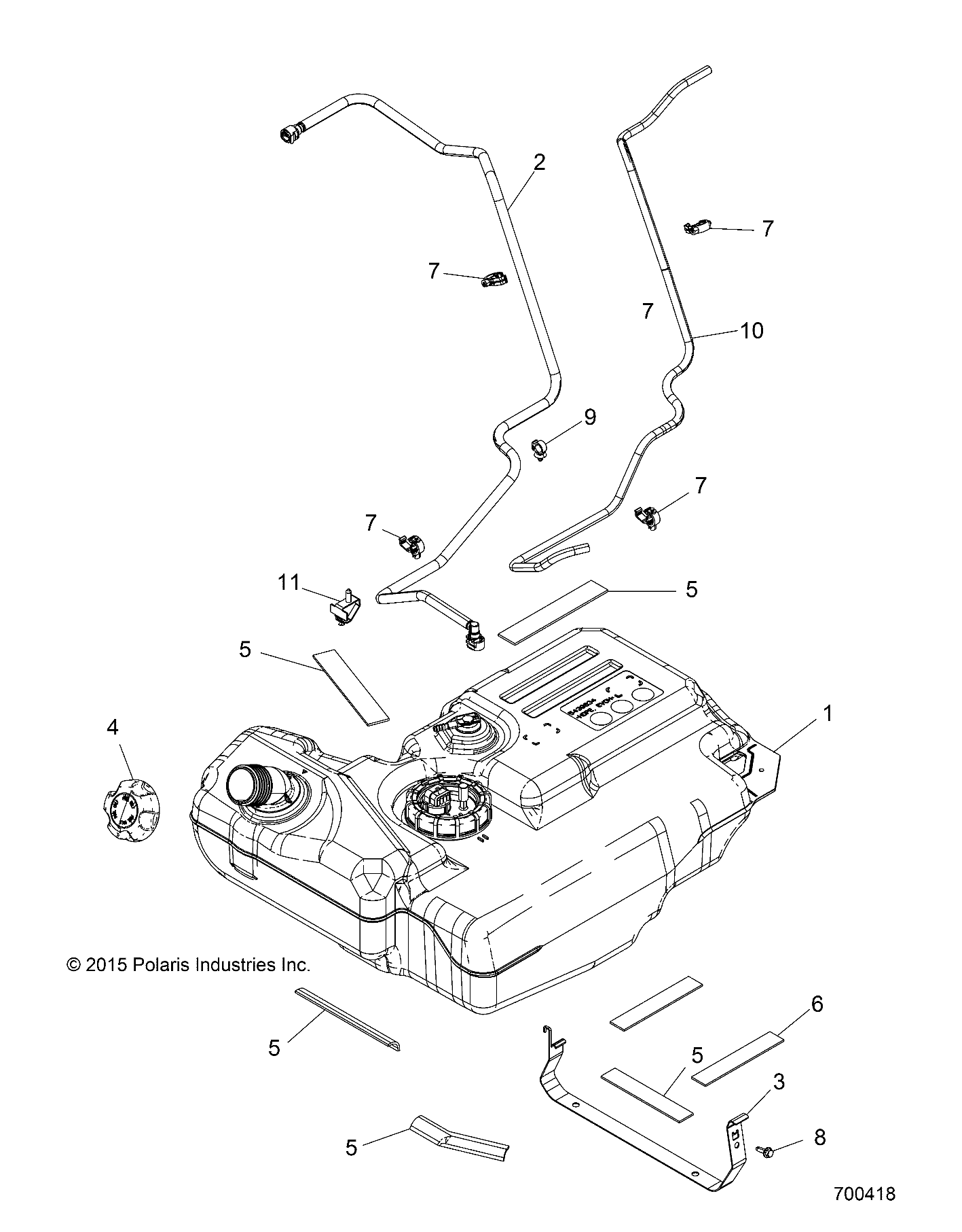 BODY, FUEL TANK - Z17VBE99AR/AL/AE (700418)