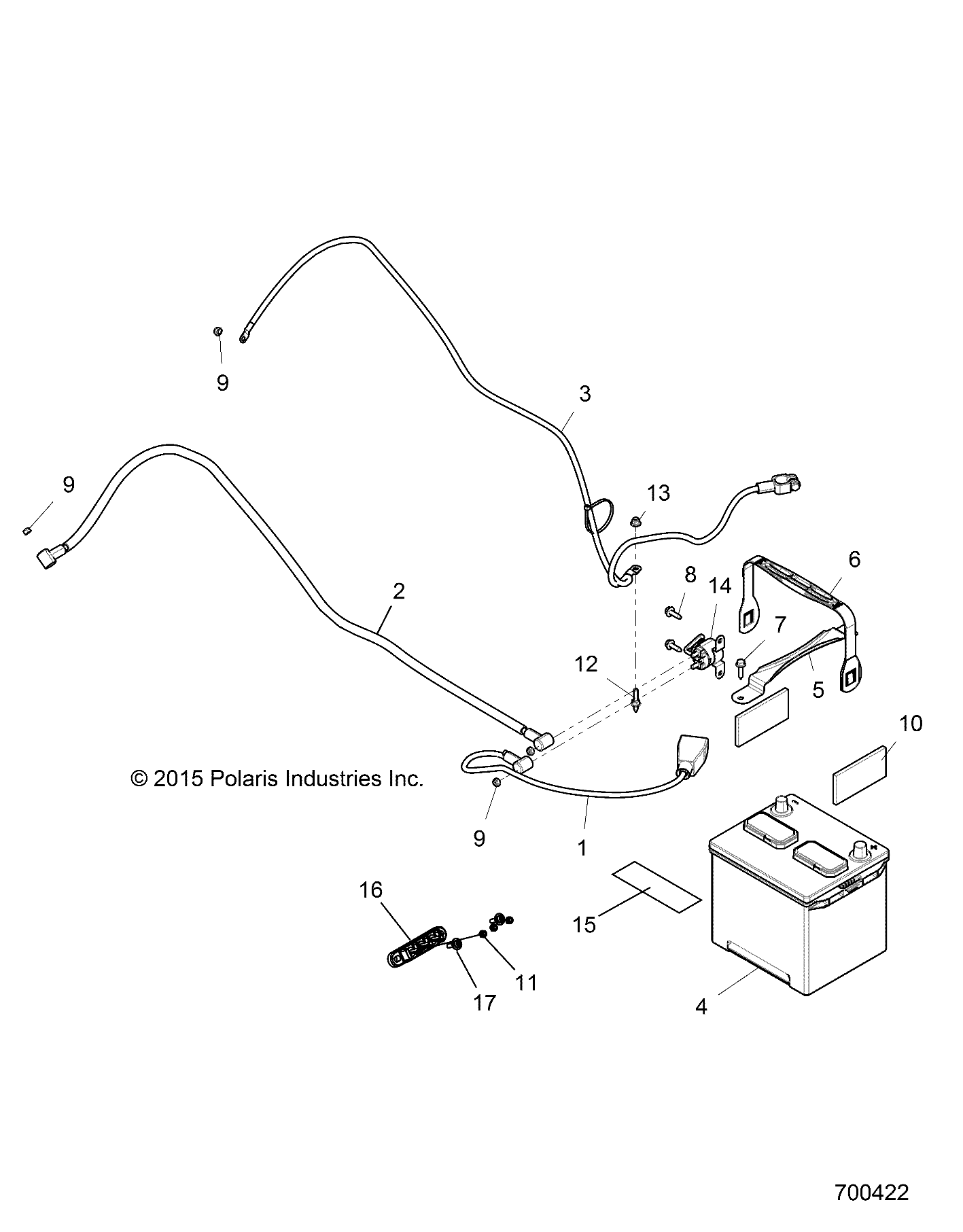 ELECTRICAL, BATTERY - Z17VBE99AR/AL/AE (700422)