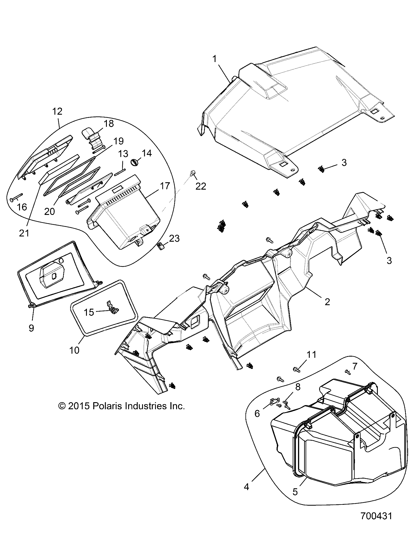 BODY, DASH AND GLOVEBOX - Z18VDS92CF/CU (700431)