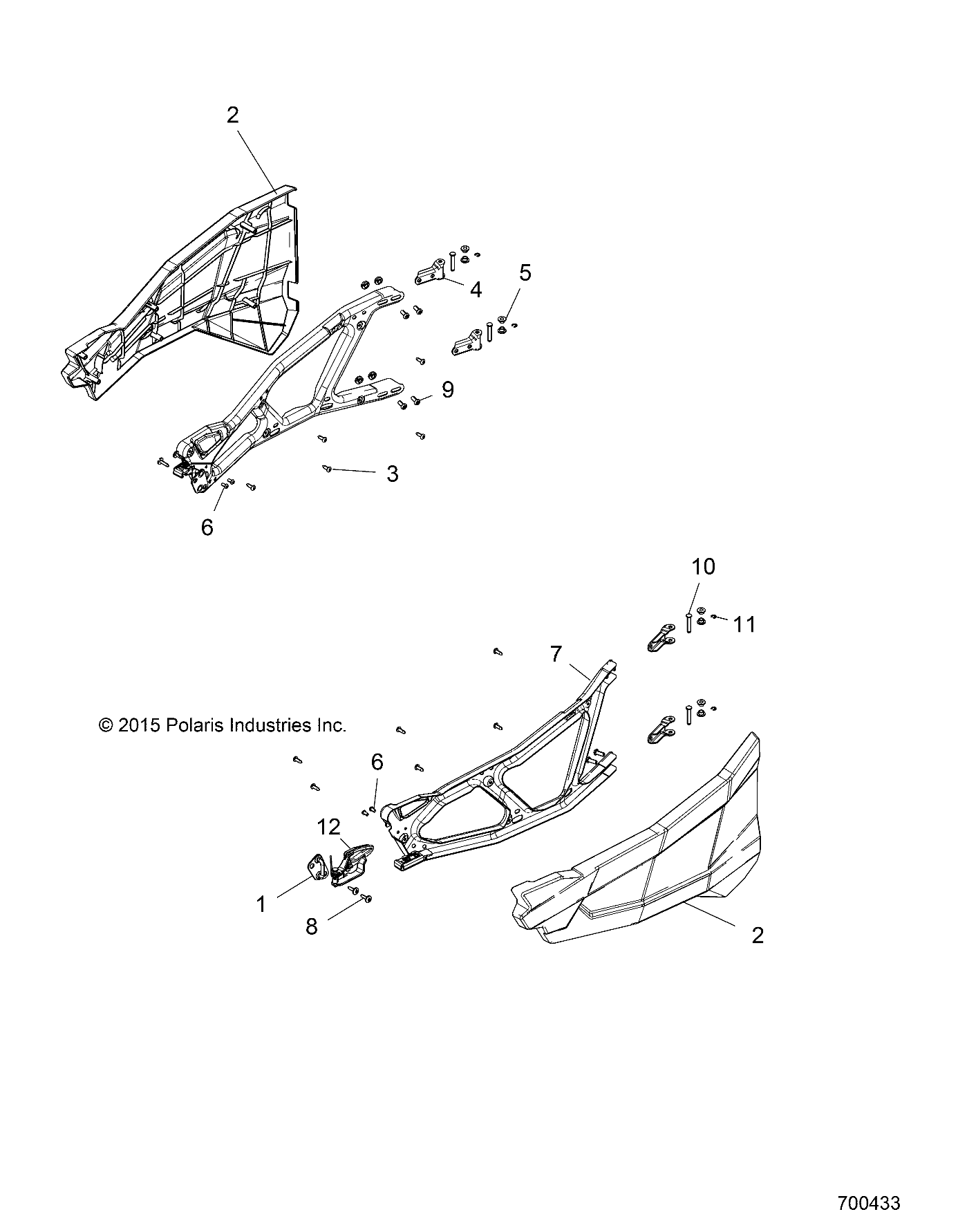 BODY, DOORS, FRONT - Z18VFE92BB/BM/BS/BU/LBK (700433)