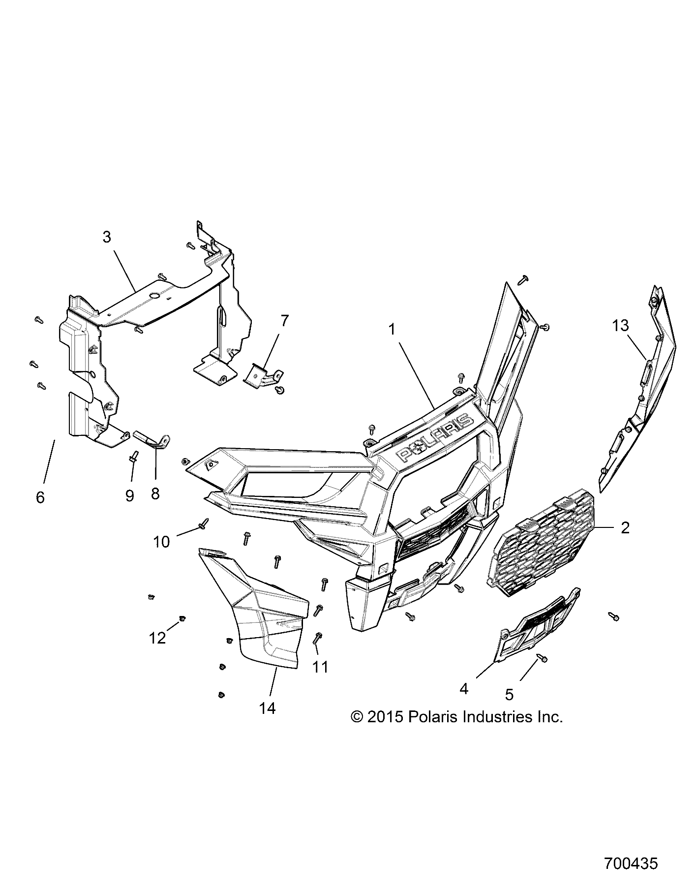 BODY, FRONT BUMPER - Z16VDE92AE/AH/AV/AS/AW/N8 (700435)