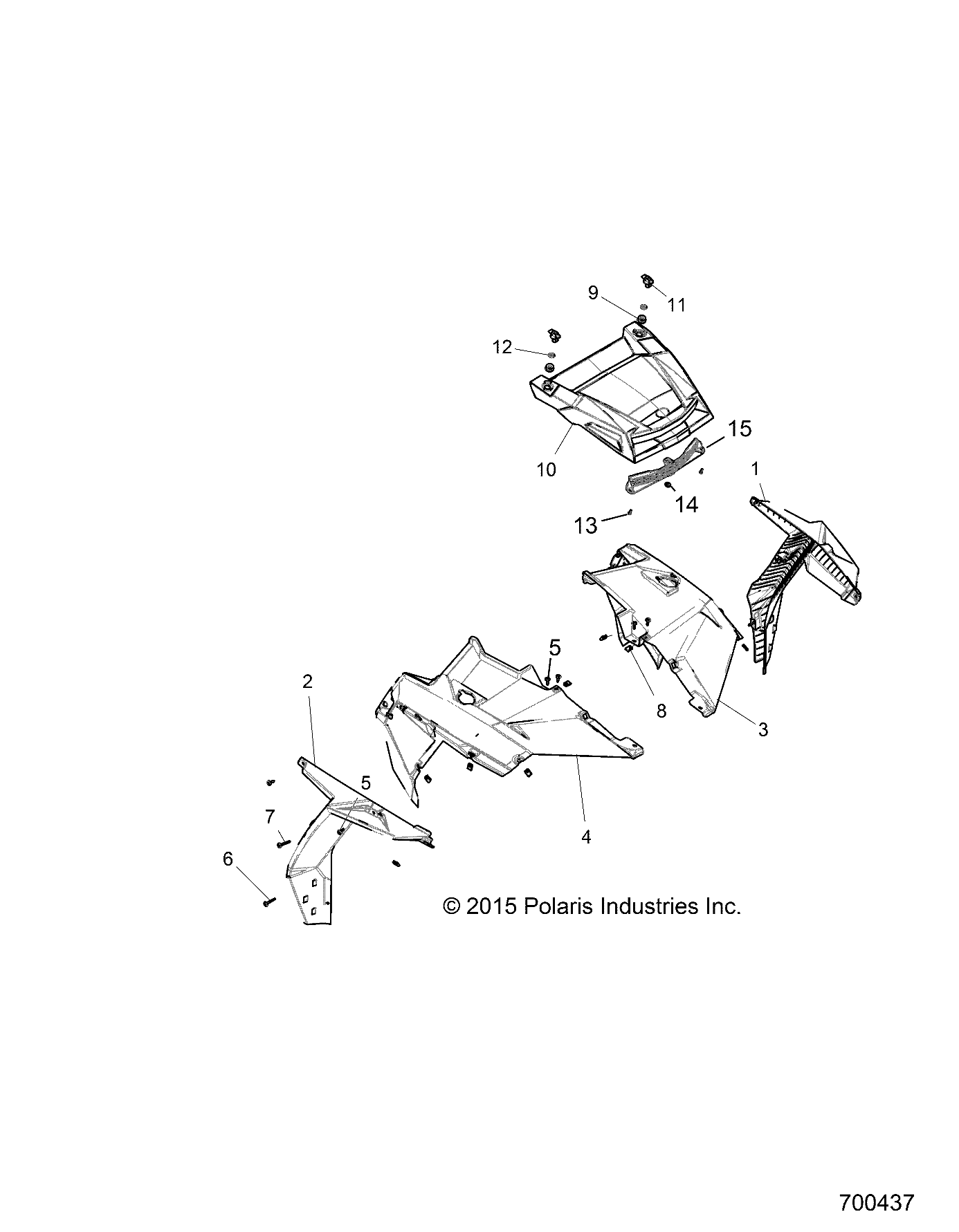 BODY, HOOD AND FRONT BODY WORK - Z17VDE92NG/NM/NK (700437)