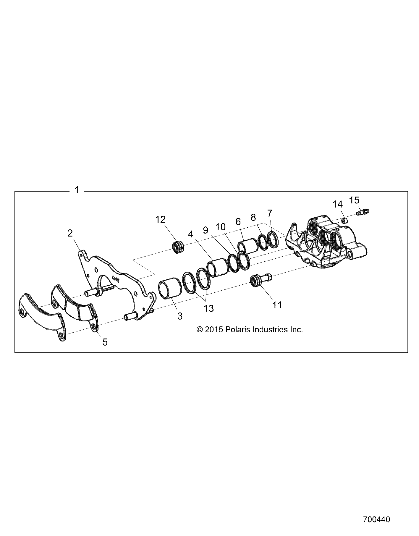 BRAKES, FRONT CALIPER - Z19VEE92AM/BM (700440)